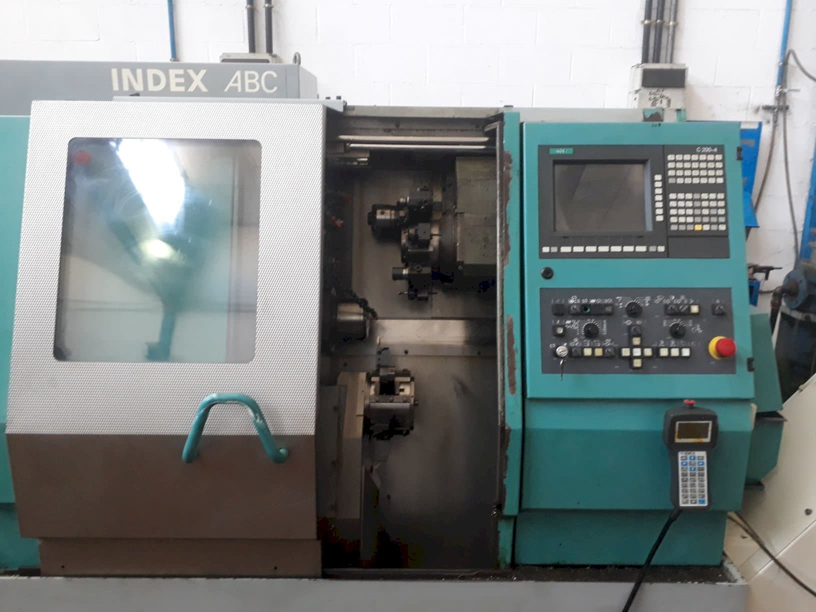 Frontansicht der Index ABC  Maschine