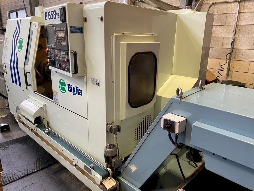 Seitenansicht der Biglia B658 YS  Maschine