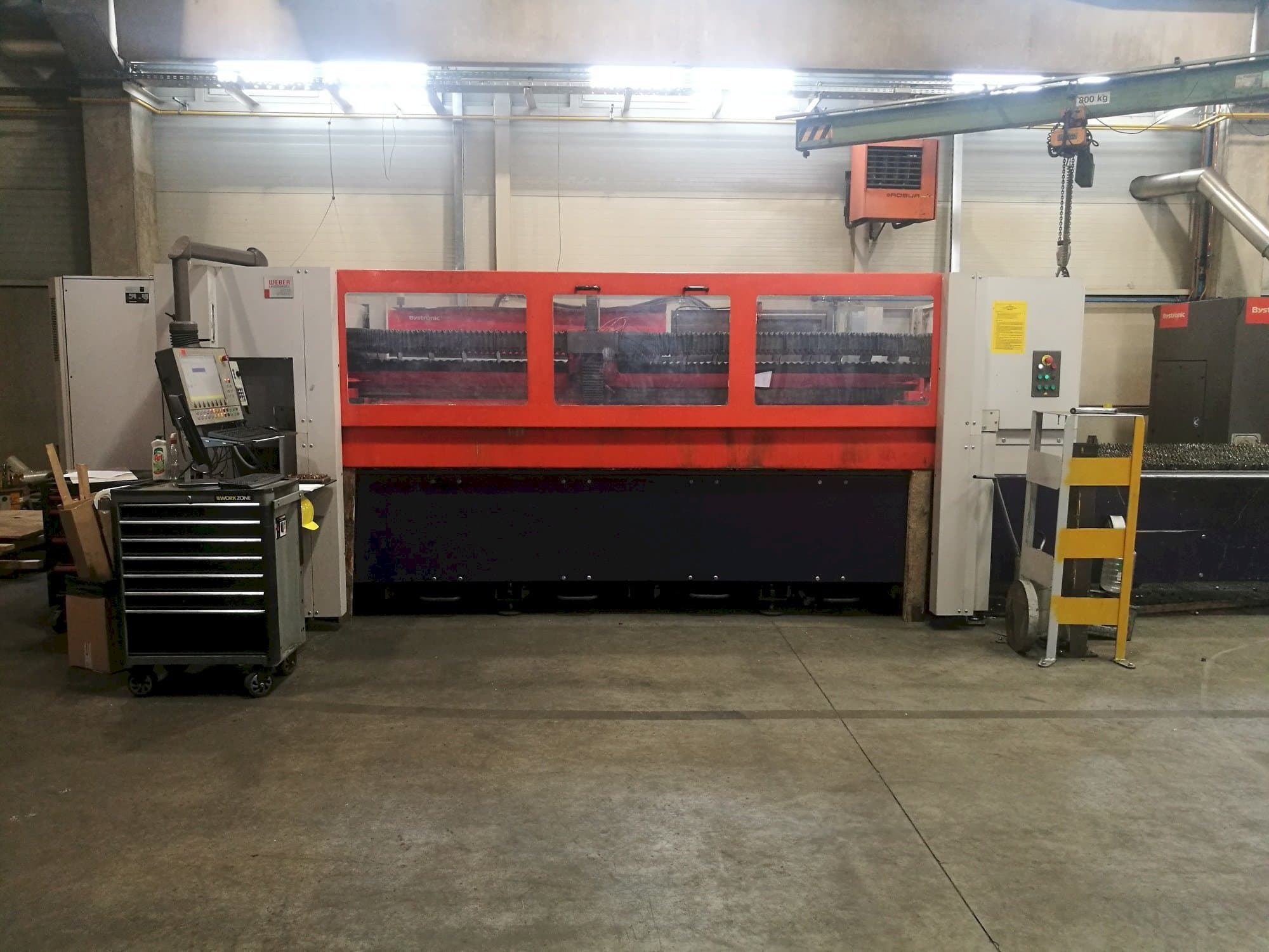 Frontansicht der Bystronic Bystar 3015  Maschine