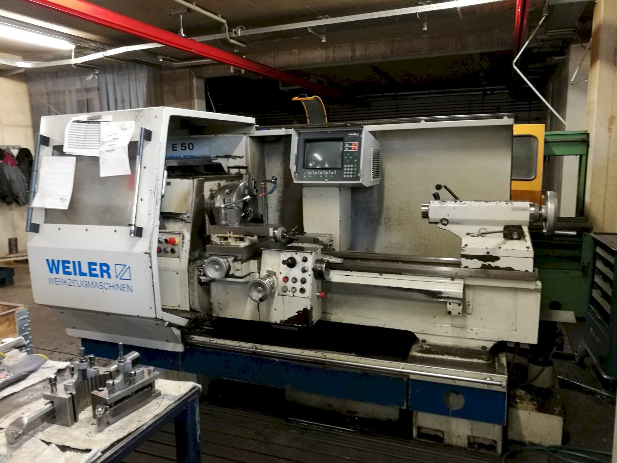 Frontansicht der Weiler E50/1  Maschine