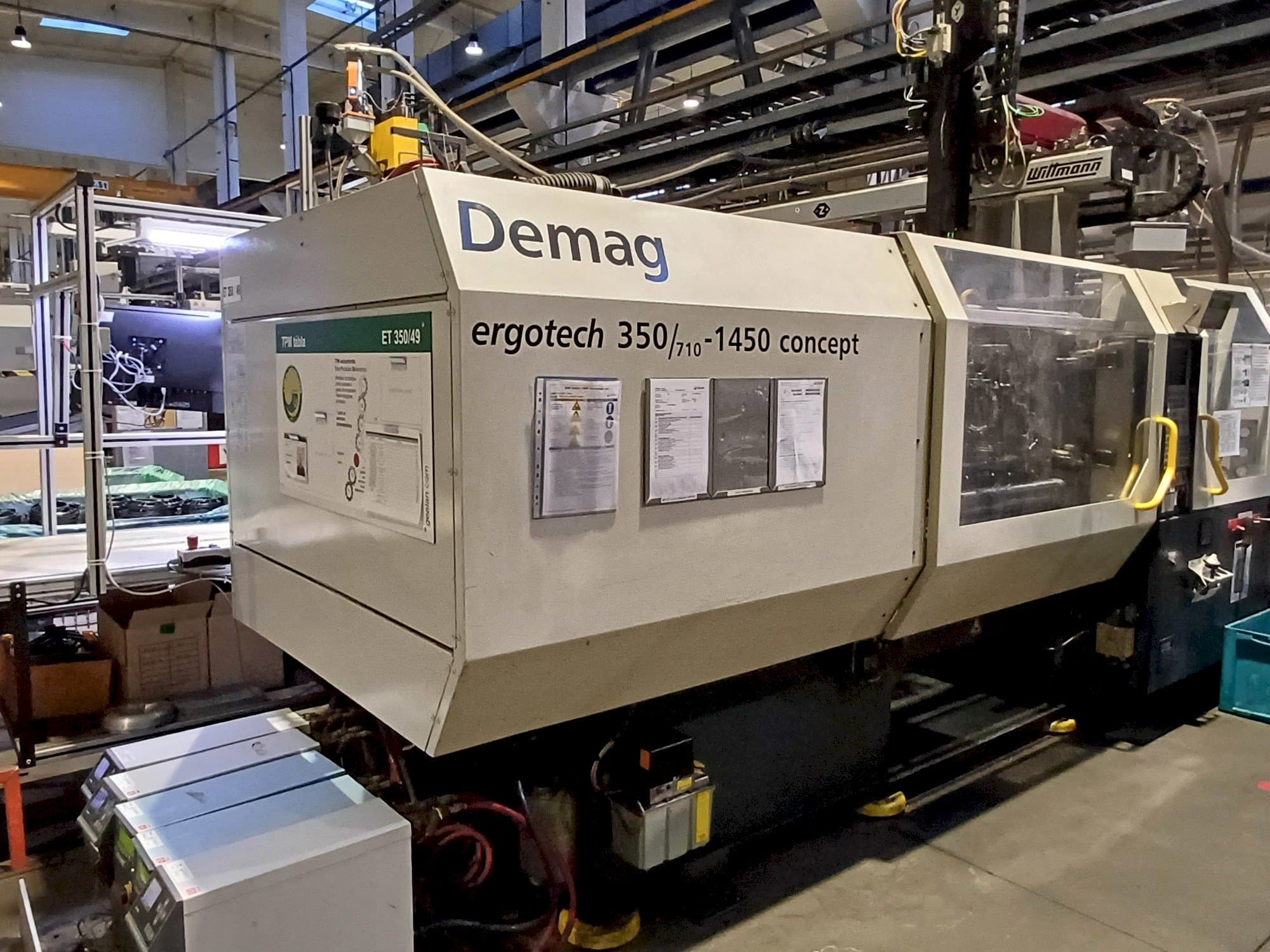 Frontansicht der SUMITOMO SHI DEMAG Ergotech 350 Concept  Maschine