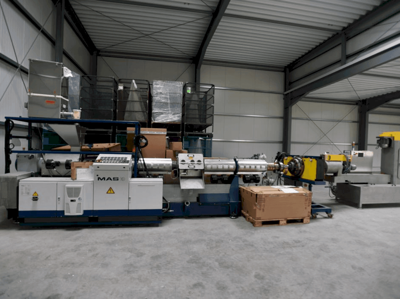 Frontansicht der MAS 120E  Maschine