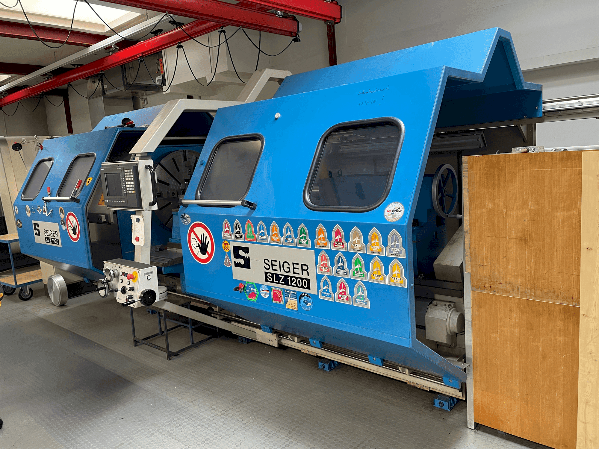 Frontansicht der SEIGER SLZ1200  Maschine