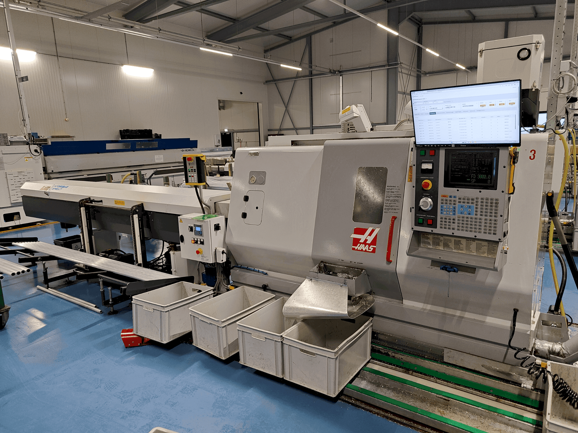 Frontansicht der HAAS SL-20HE (2002)  Maschine