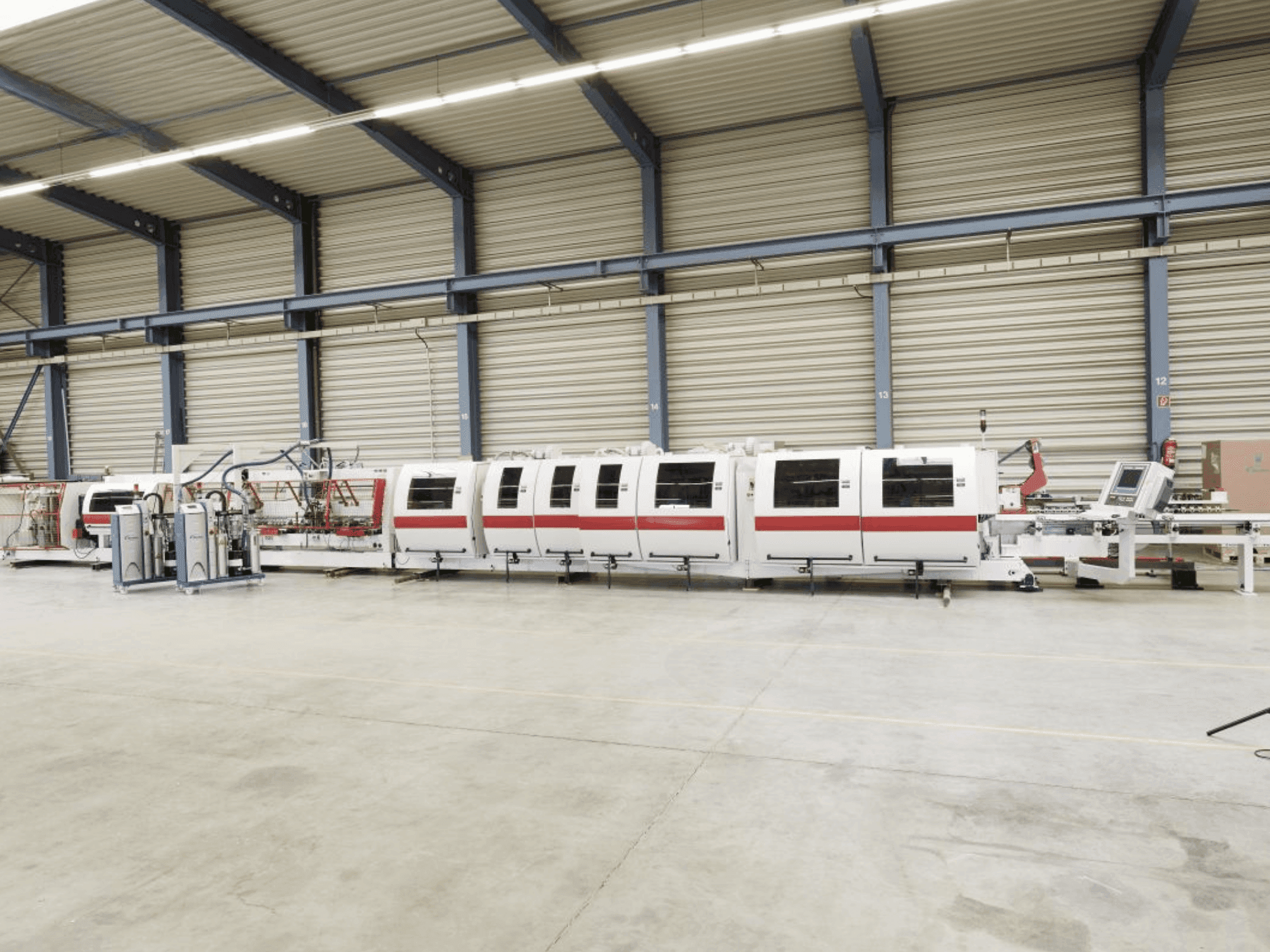 Frontansicht der WEHRMANN Combima /K/I/R80/1260/V  Maschine