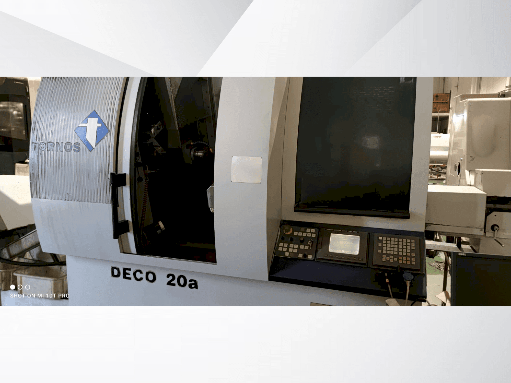 Frontansicht der Tornos-Bechler Deco 20a  Maschine