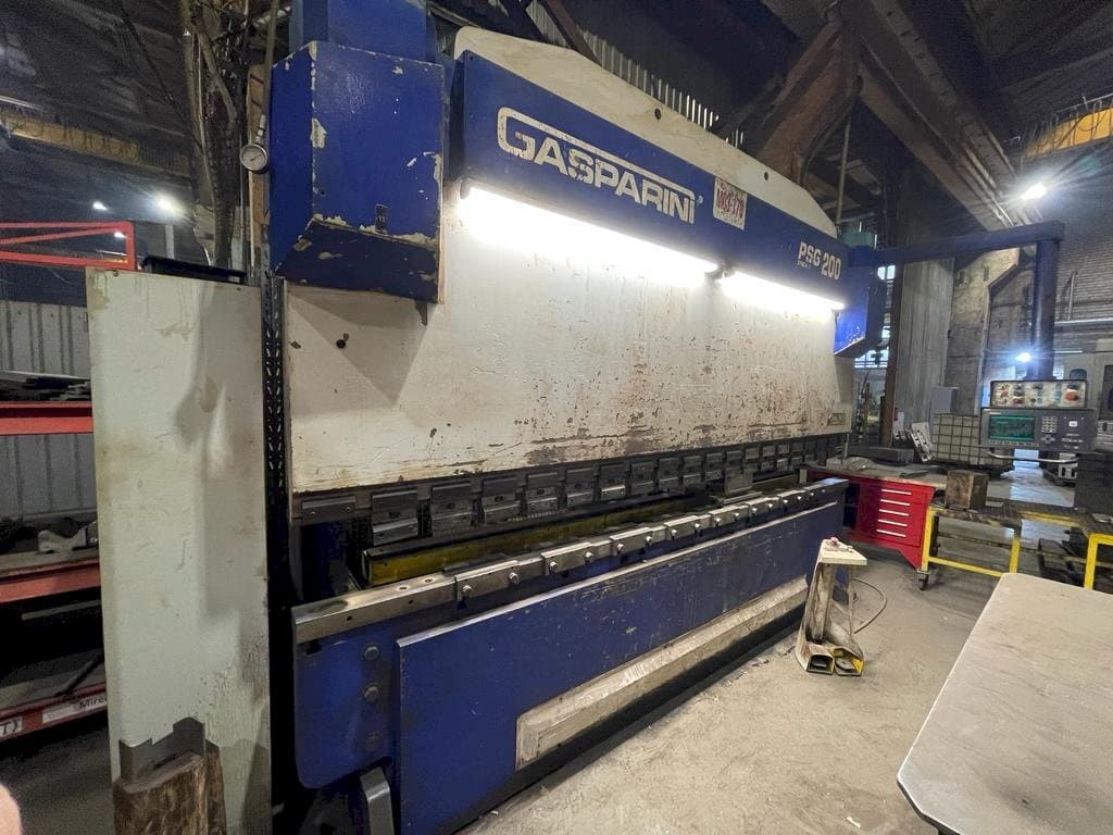 Frontansicht der GASPARINI PSG 200/4000  Maschine