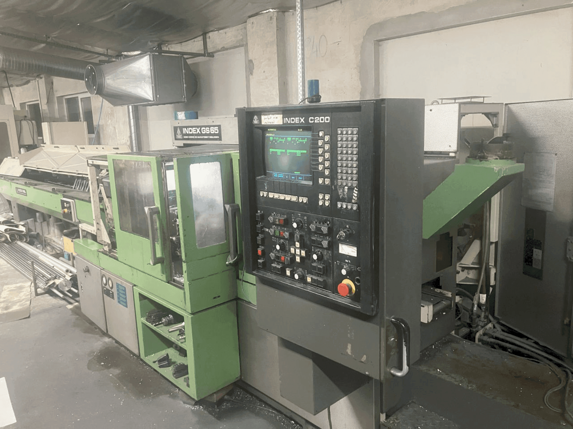 Frontansicht der Index GS65  Maschine