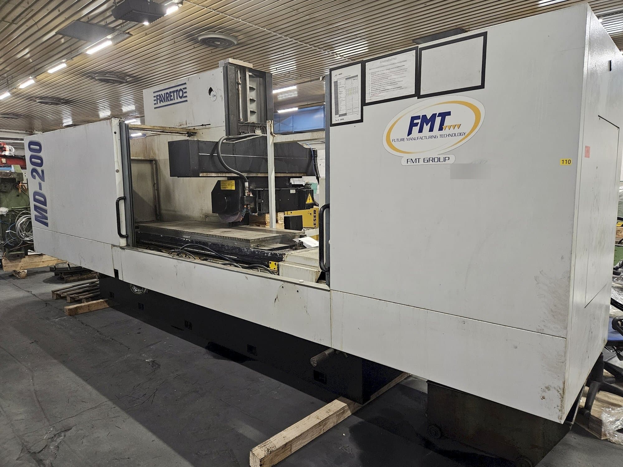 Frontansicht der FAVRETTO MD 200  Maschine