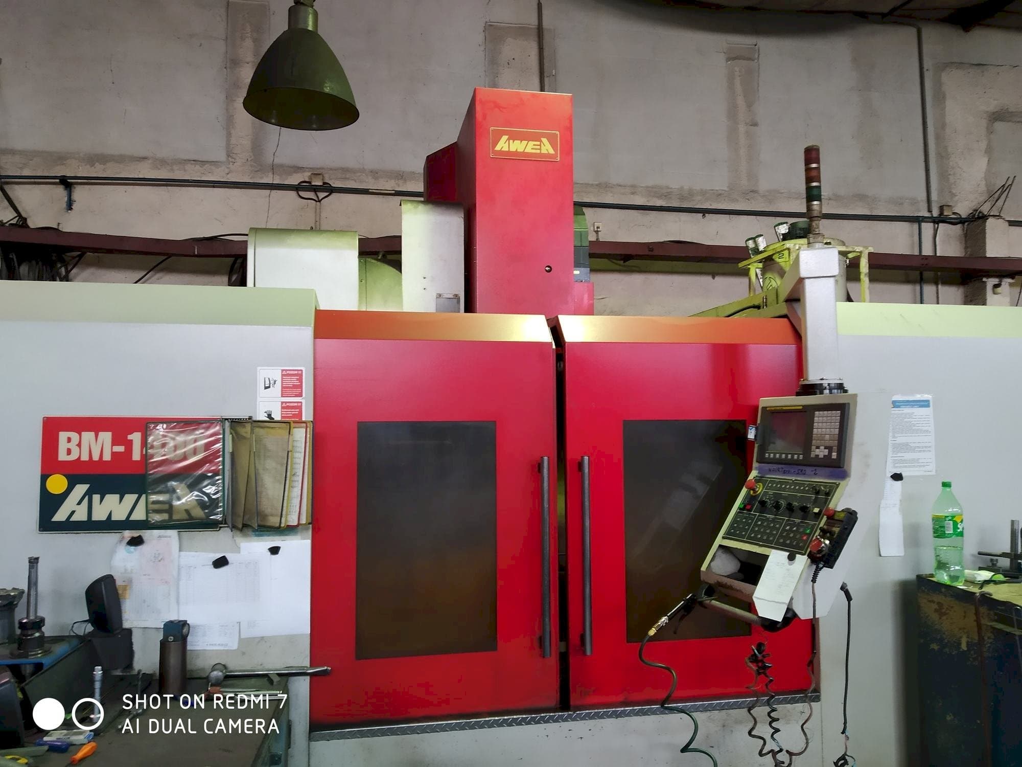 Frontansicht der AWEA BM-1400  Maschine