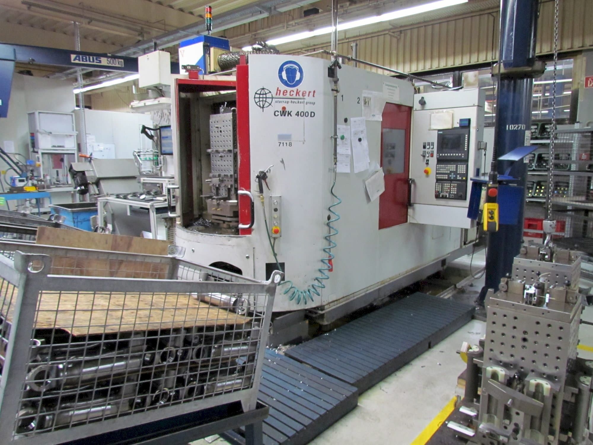 Frontansicht der Heckert CWK 400 D  Maschine