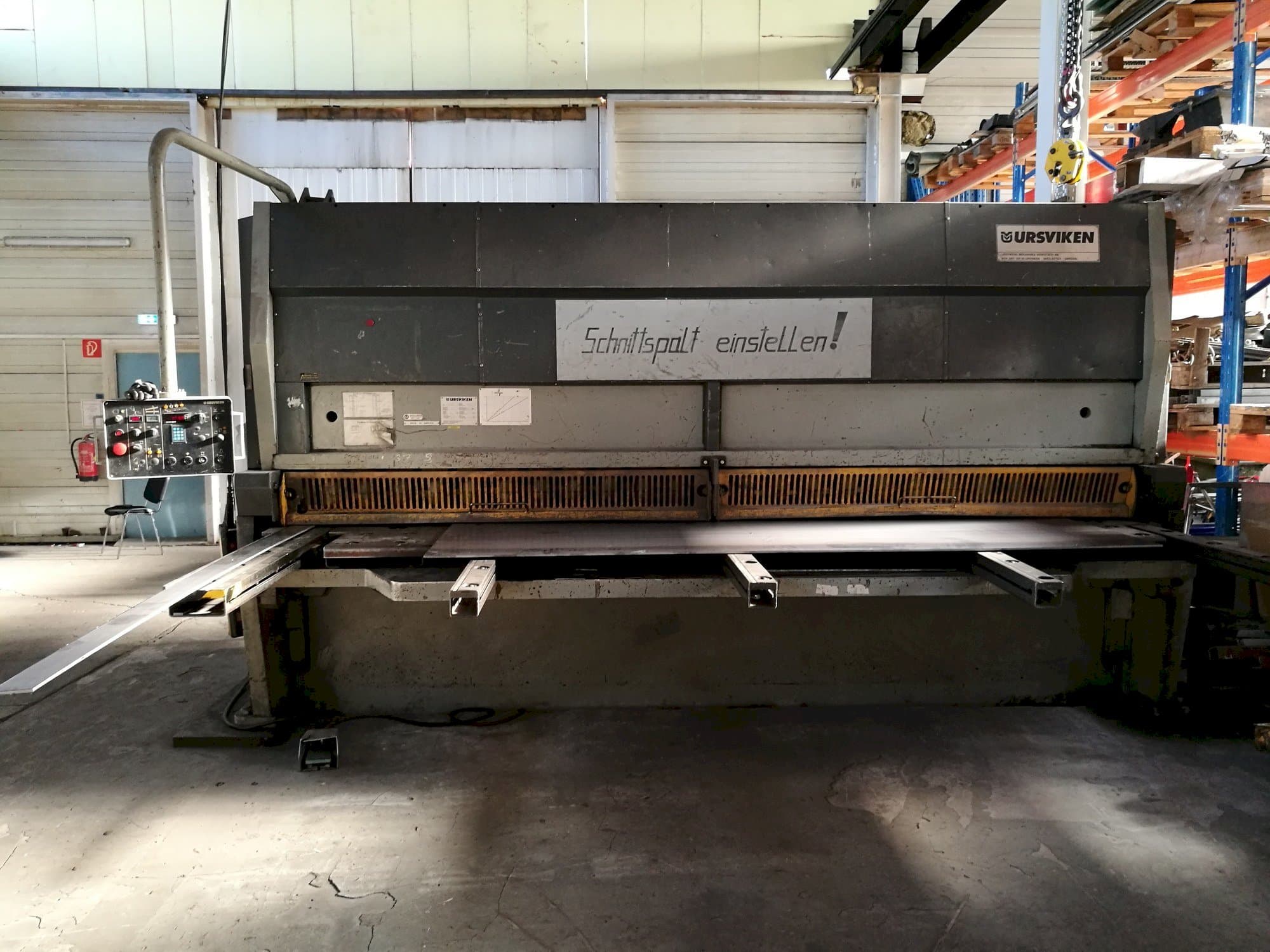 Frontansicht der Ursviken GSA 640  Maschine