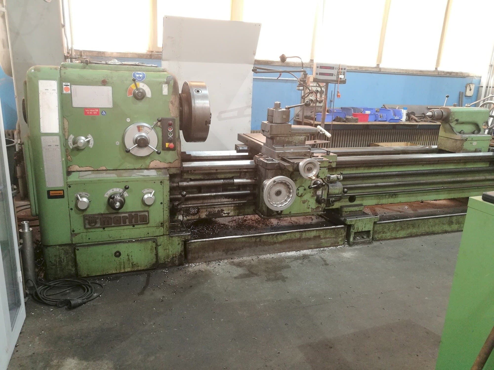 Frontansicht der Martin DS 80  Maschine