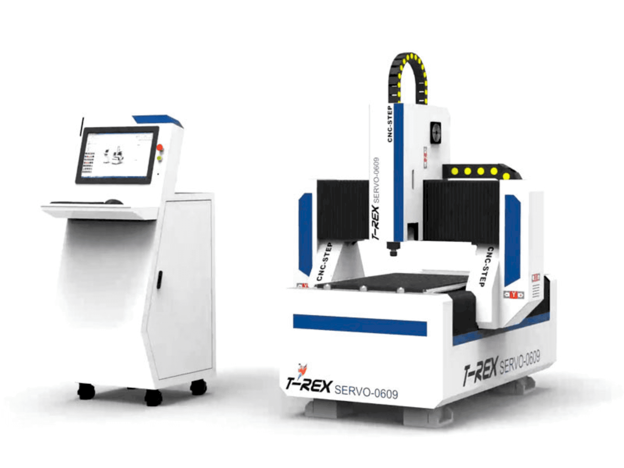 Frontansicht der T-Rex Servo-0609  Maschine