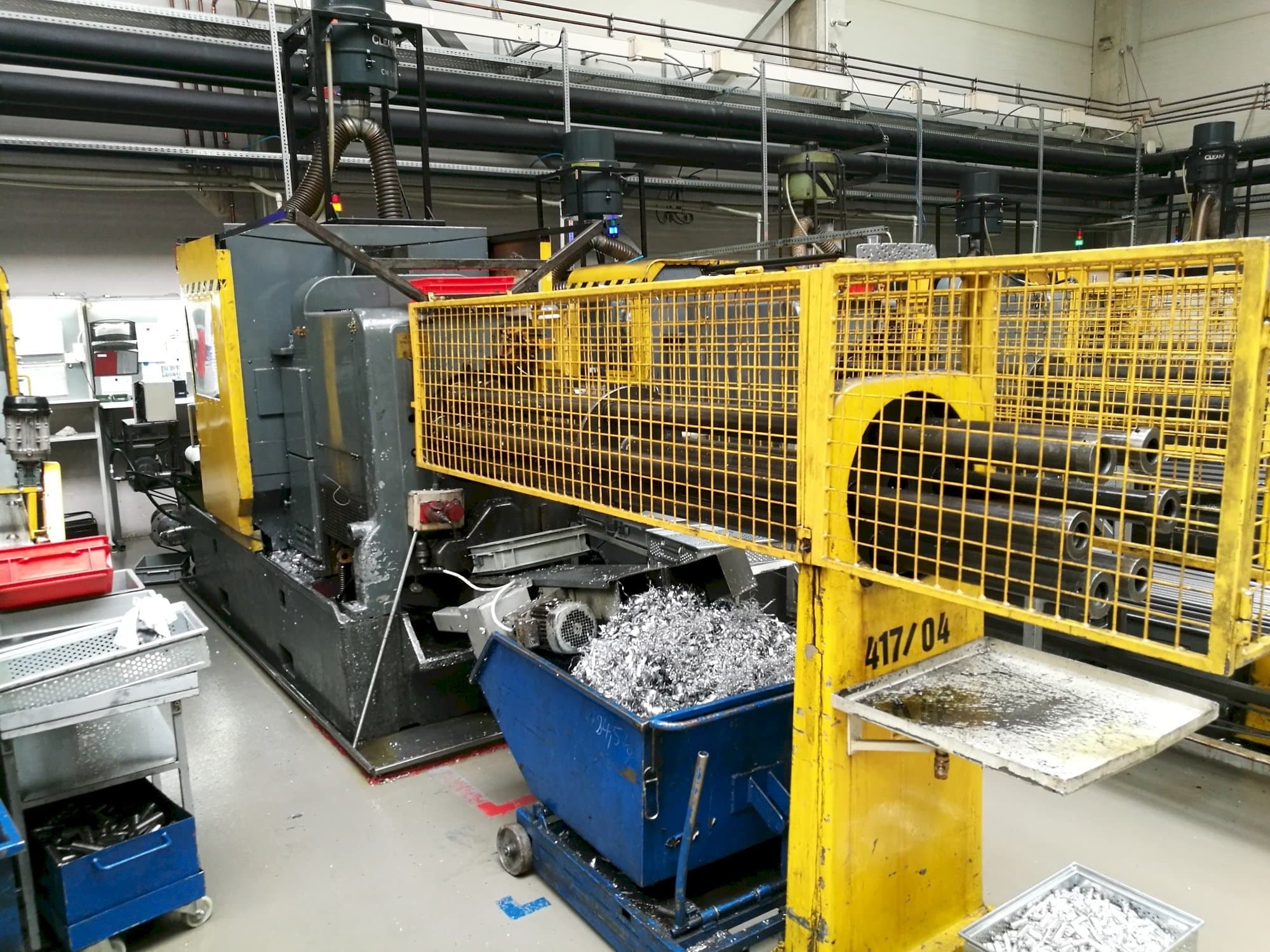 Frontansicht der Wickman 1  3/8"-6  Maschine