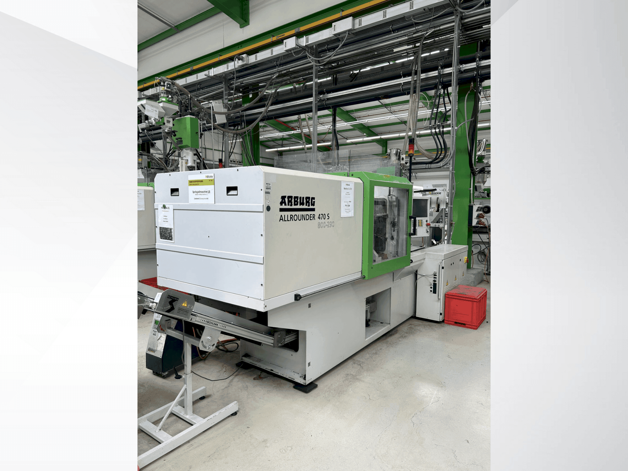 Frontansicht der Arburg 470 S / 800-290  Maschine