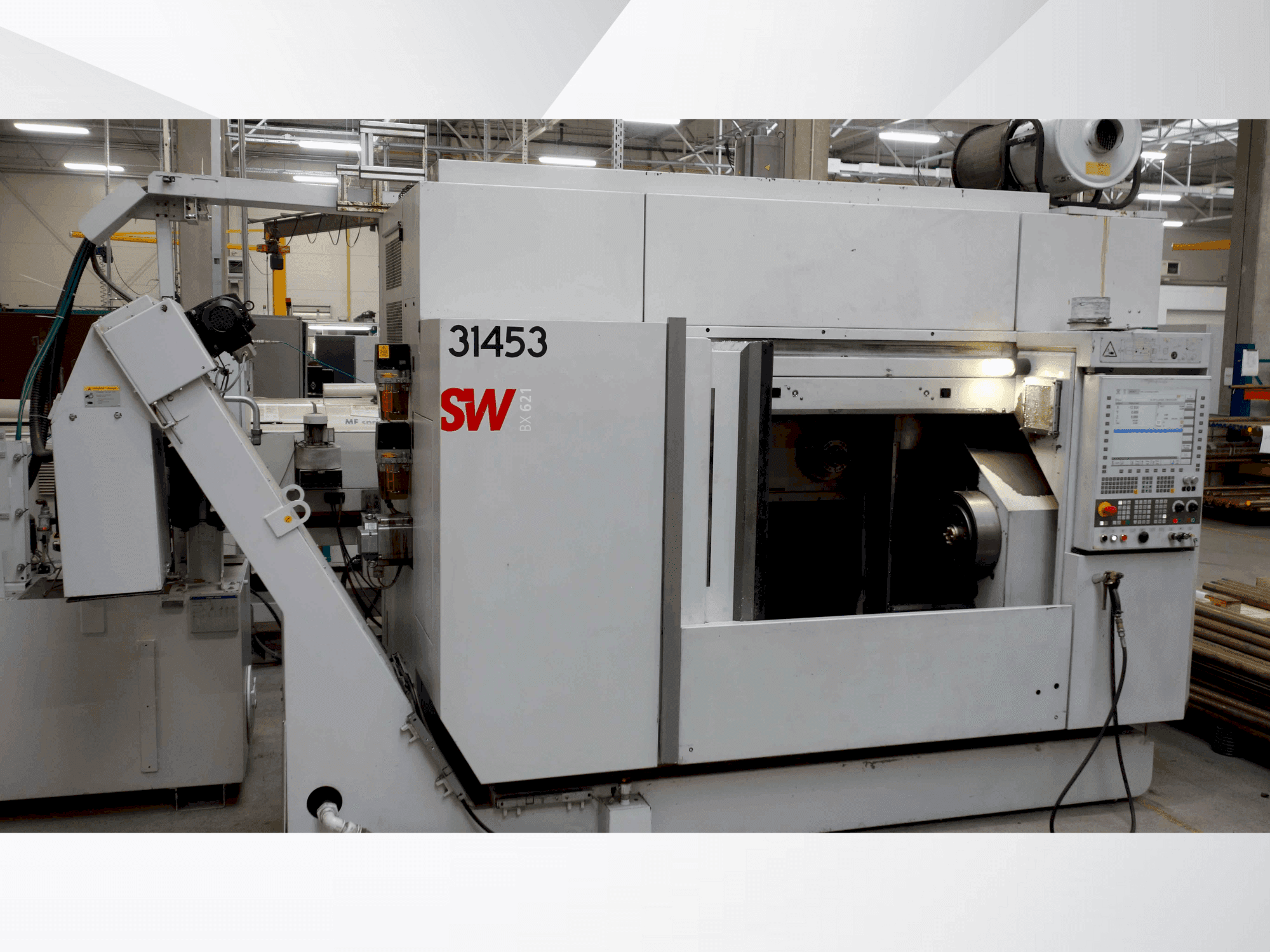 Frontansicht der SW BX 621  Maschine