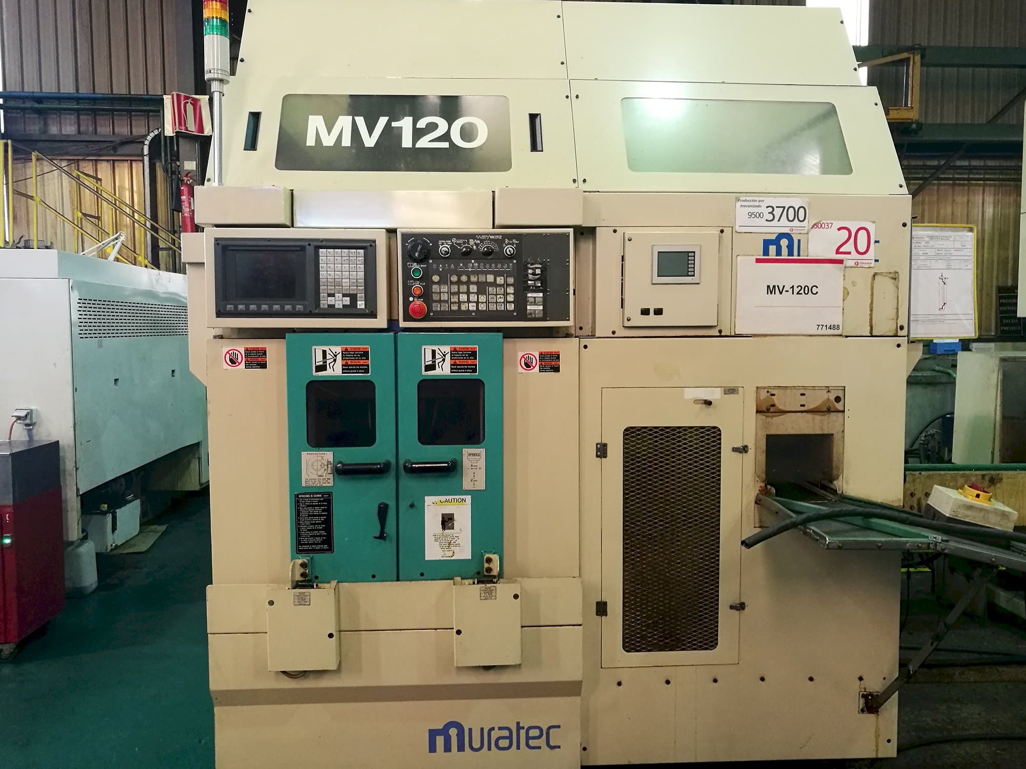 Frontansicht der MURATA Muratec MV 120 Maschine