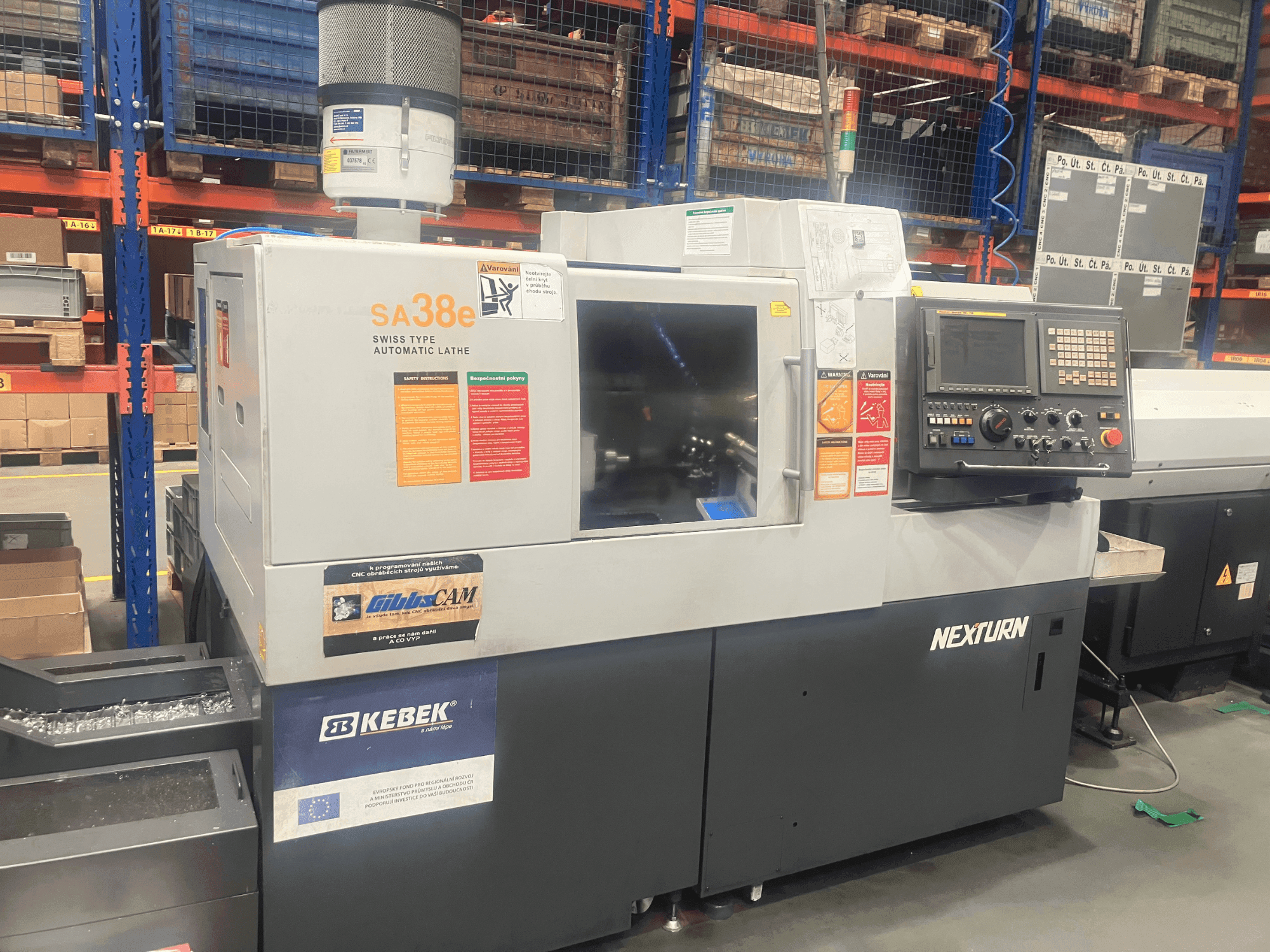 Frontansicht der Nexturn SA-38e  Maschine