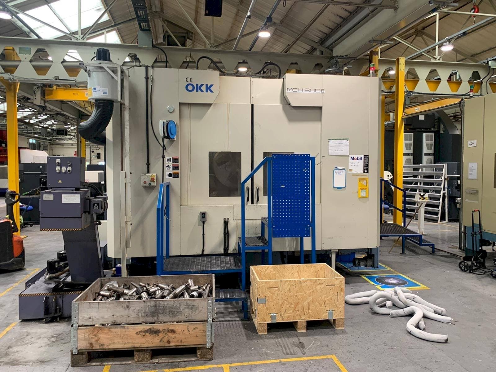 Frontansicht der OKK MCH 800II  Maschine