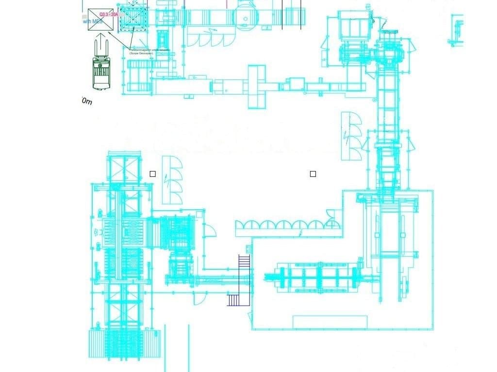 Frontansicht der TORWEGGE TG2 Parquet production line  Maschine