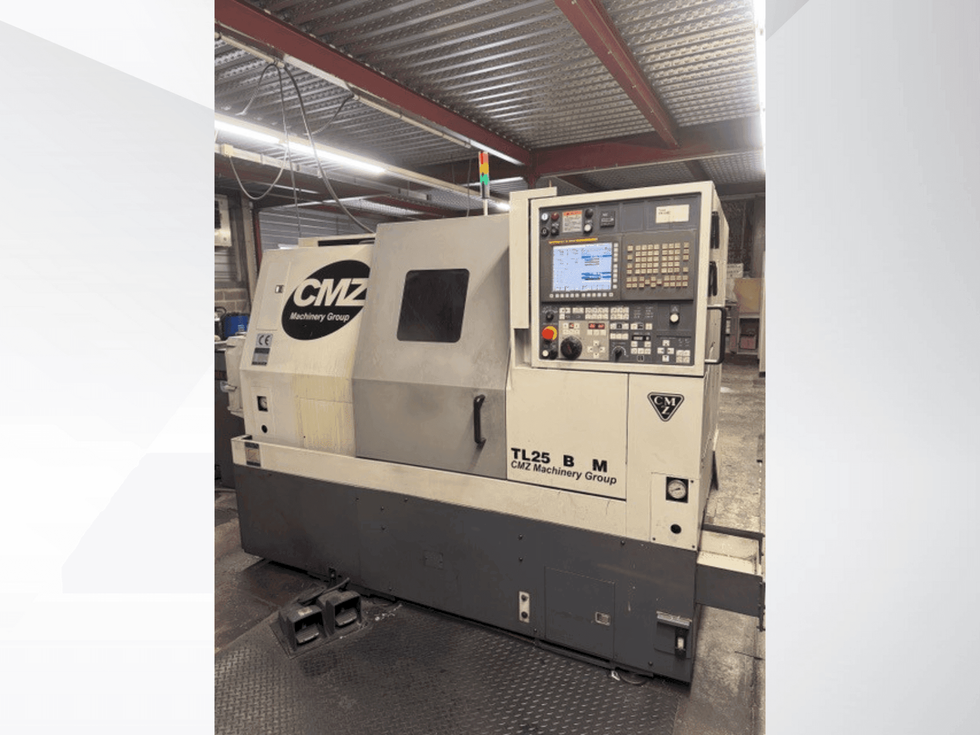 Frontansicht der CMZ TL25 BM  Maschine