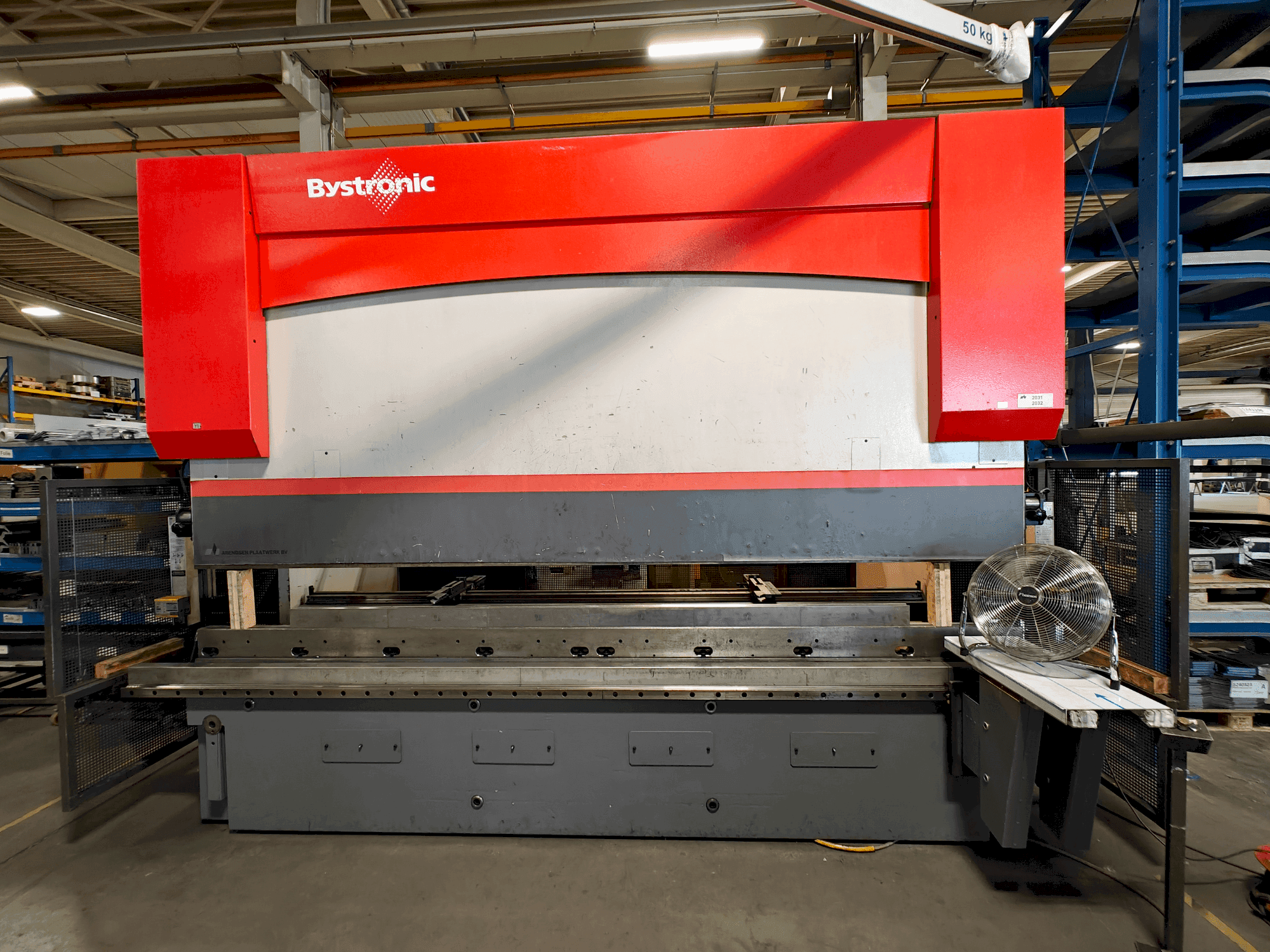 Frontansicht der Bystronic PR 200x4100  Maschine