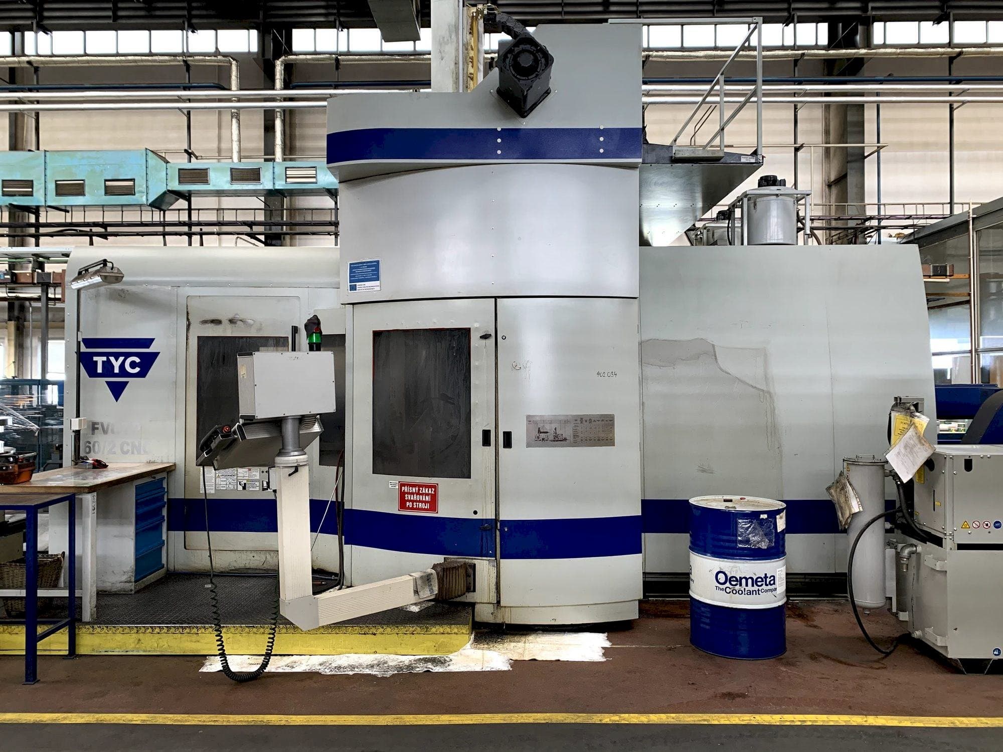 Frontansicht der TYC FVCTP 160/2  Maschine