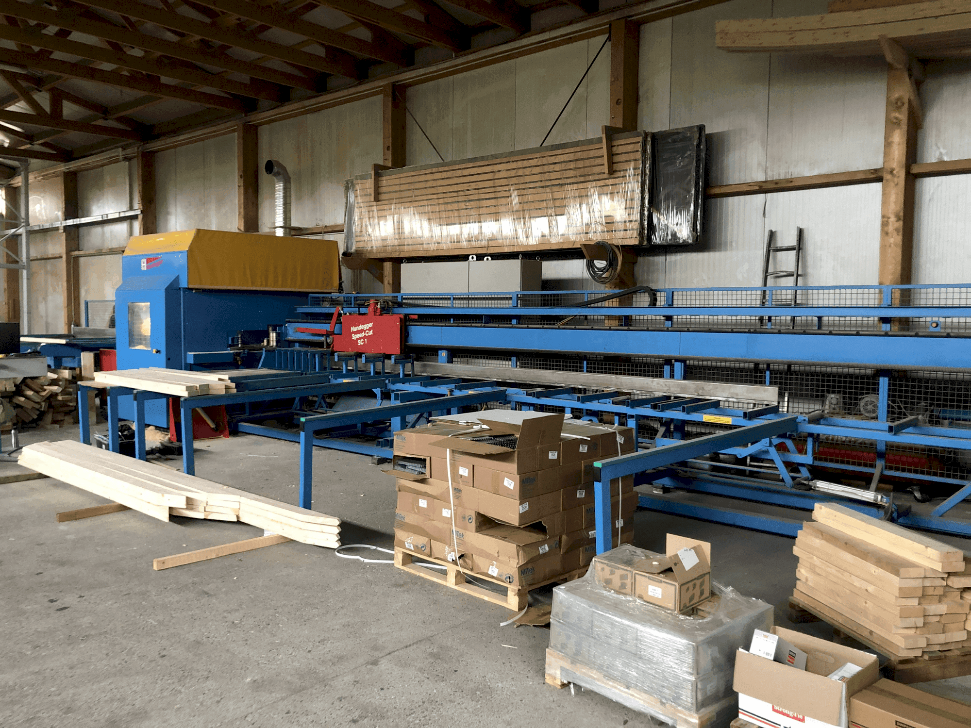 Frontansicht der HUNDEGGER Speed-Cut SC1  Maschine