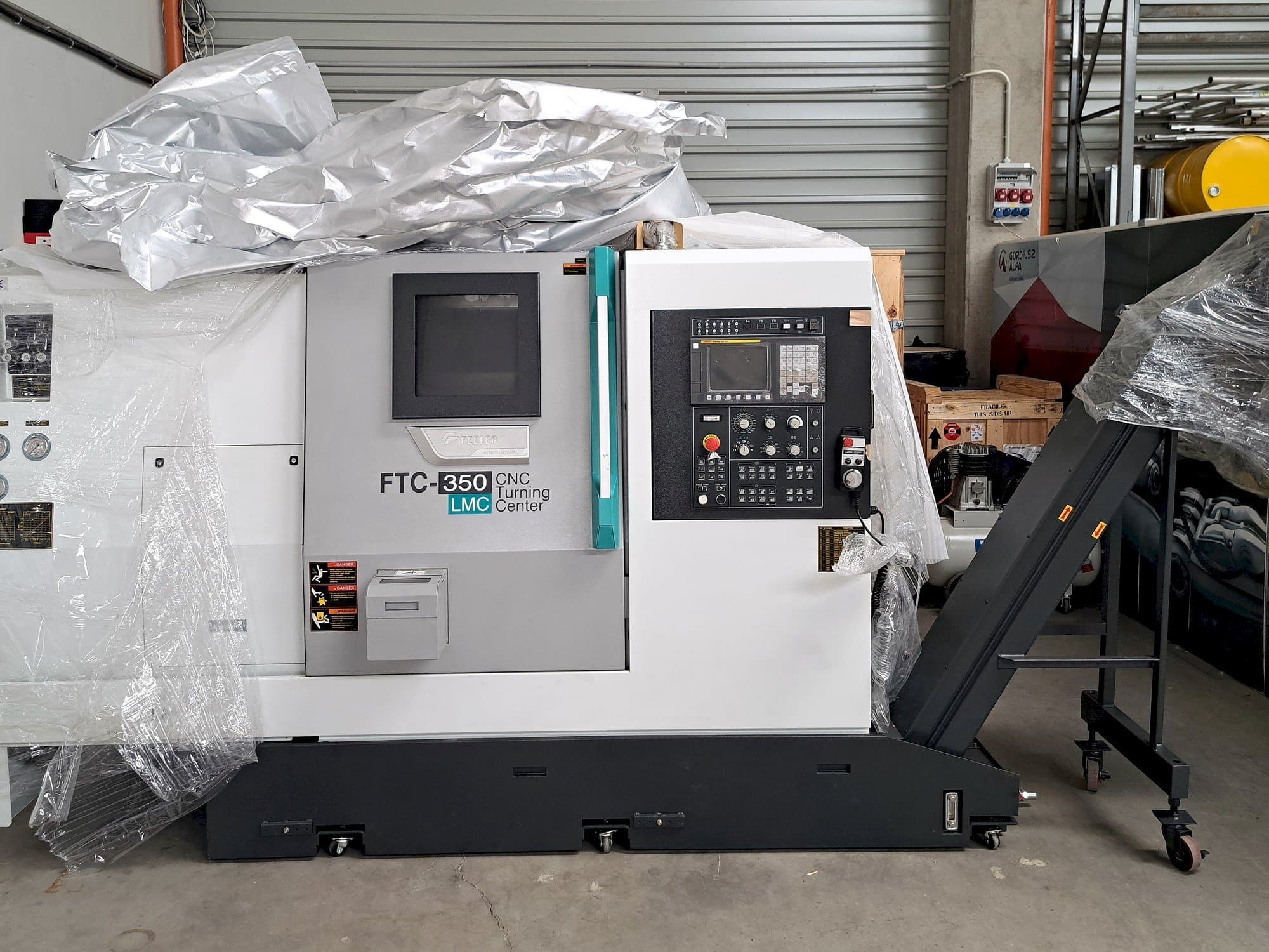 Frontansicht der Feeler FTC 350 LMC  Maschine