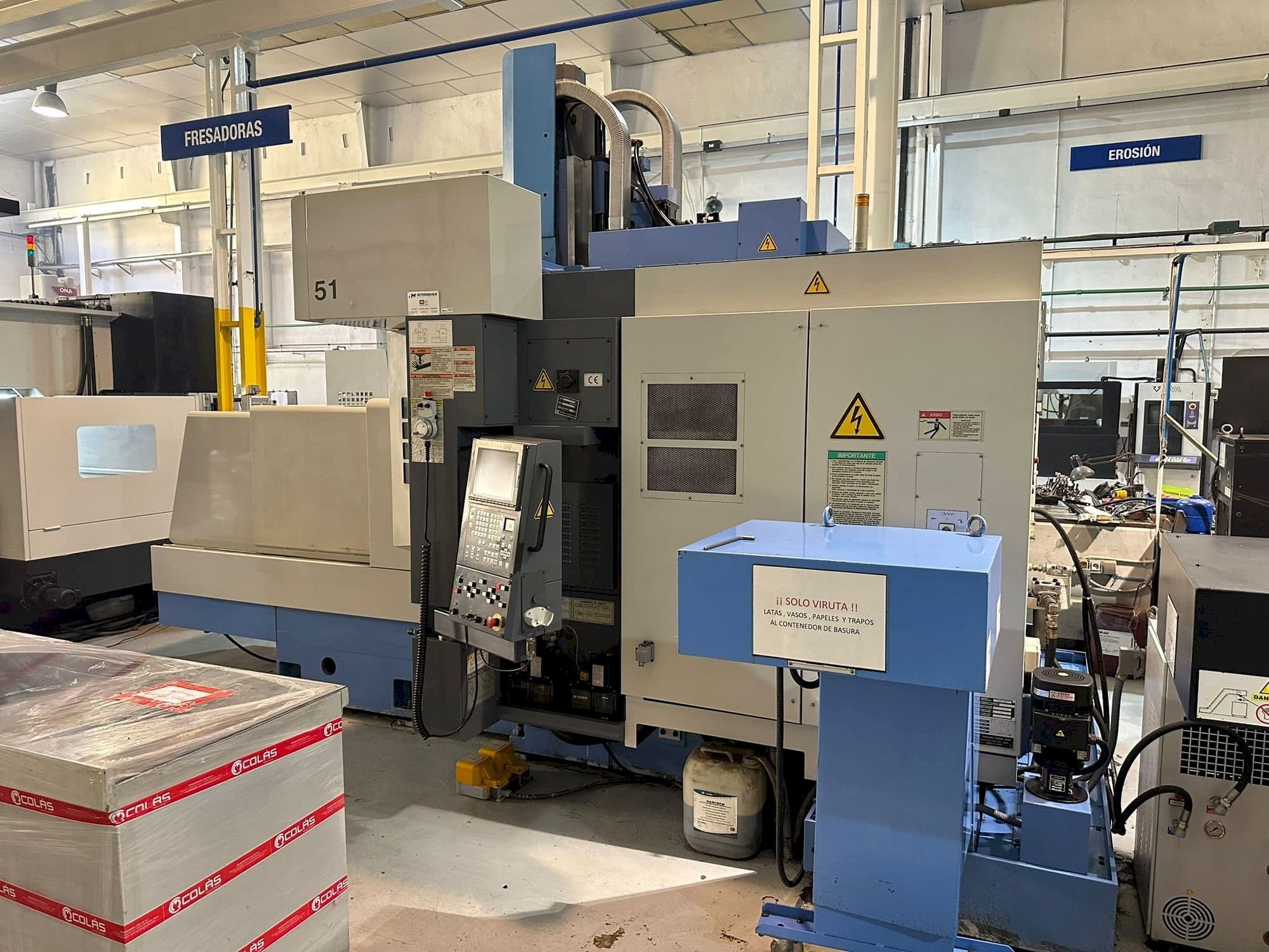 Frontansicht der Mazak FJV-35/60  Maschine