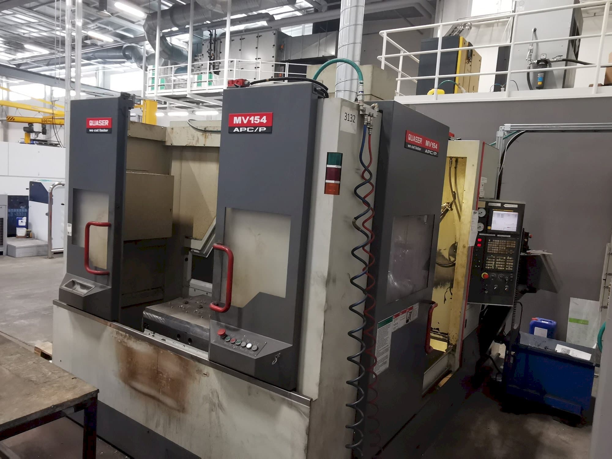 Frontansicht der Quaser MV154APC/P12  Maschine