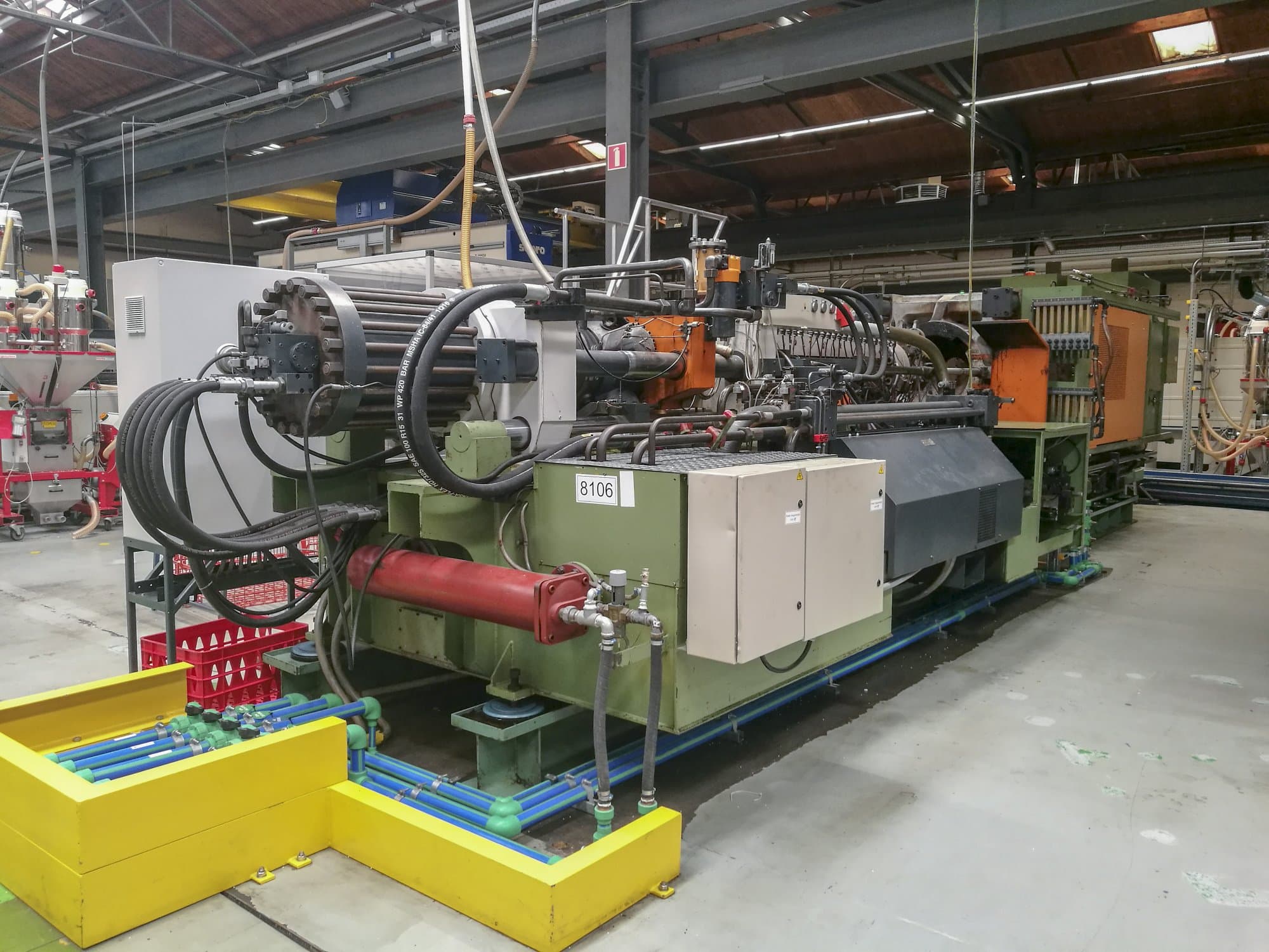 Linke Ansicht der Windsor HIS 800 D Maschine