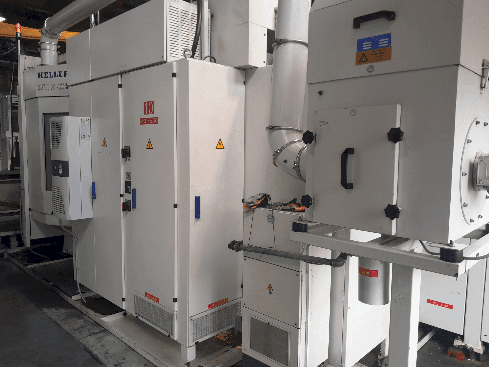 Frontansicht der HELLER MCS-H 250  Maschine