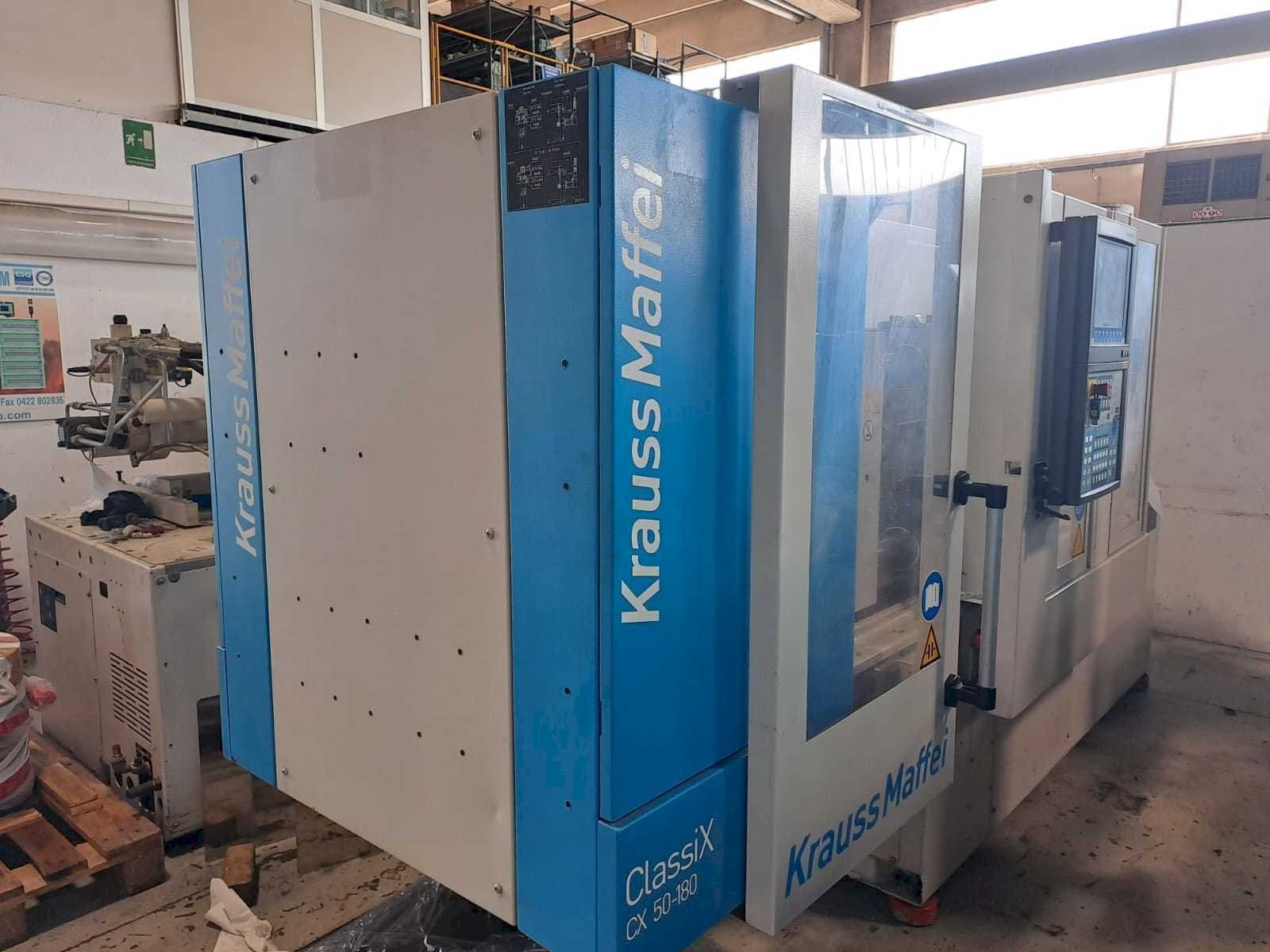 Linke Ansicht der Krauss Maffei 50-180CX  Maschine