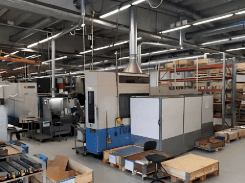 Frontansicht der Mazak H-500  Maschine