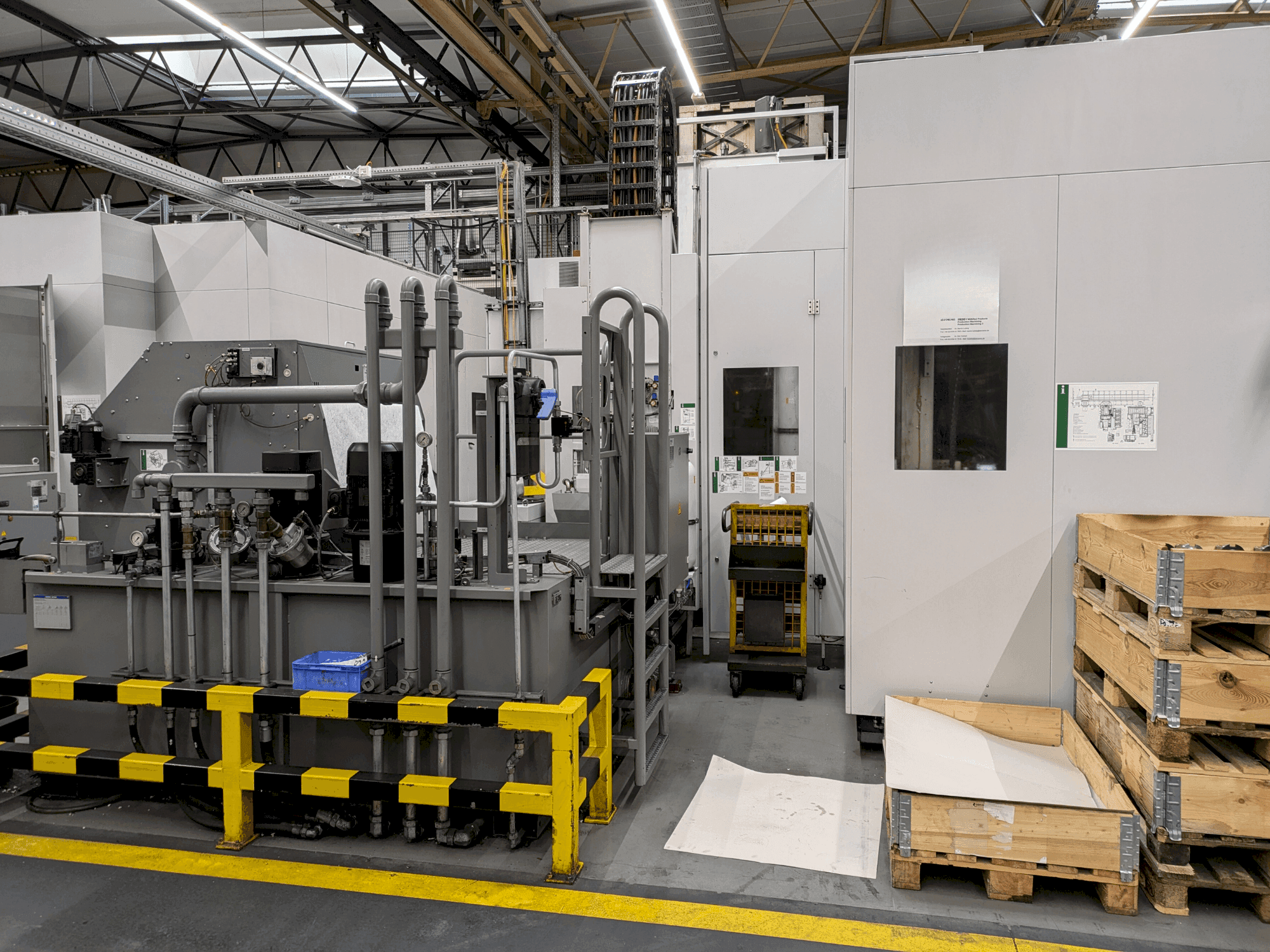 Frontansicht der Heckert HEC 1000 H/V  Maschine