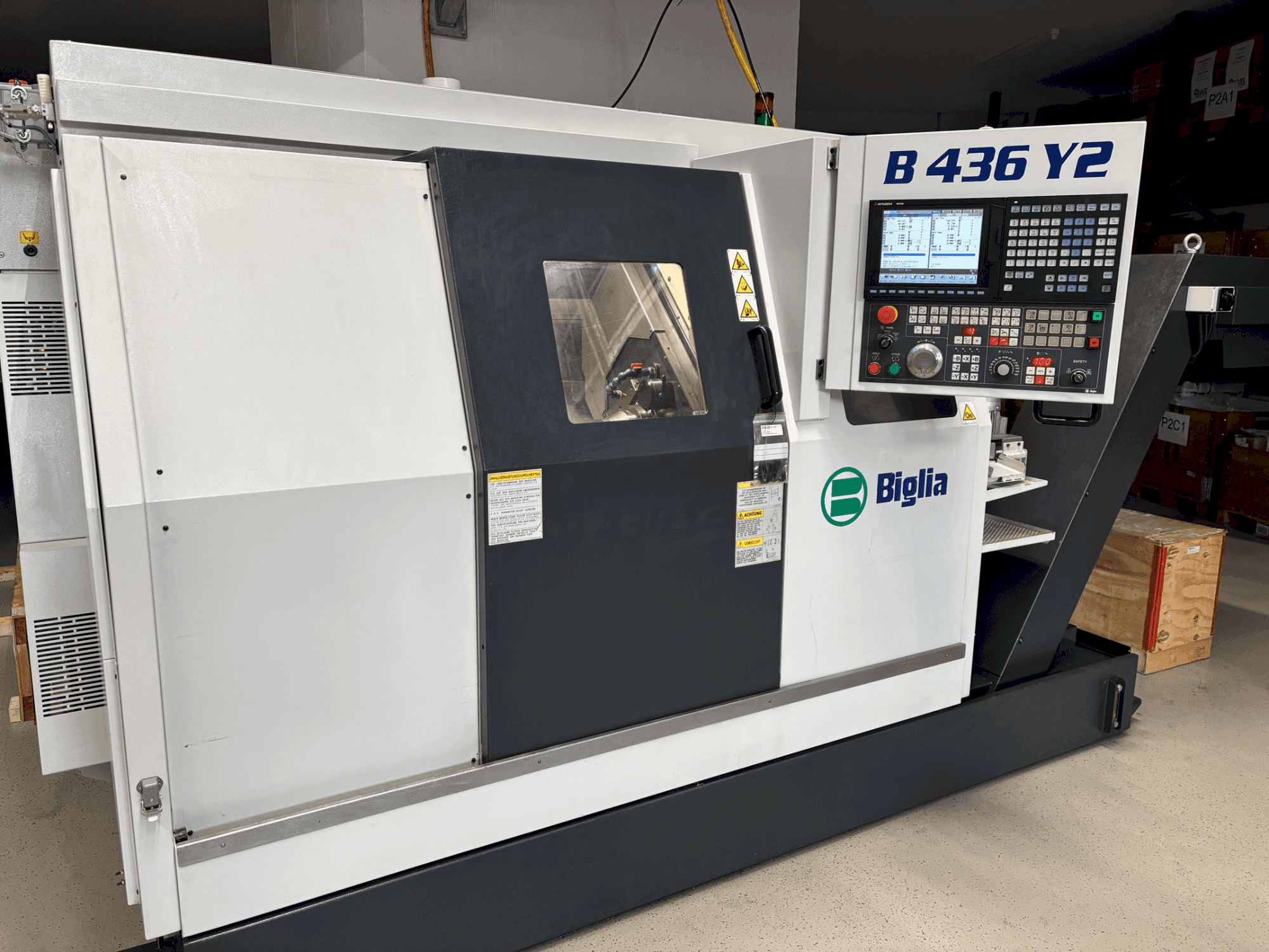 Frontansicht der Biglia B436Y2  Maschine