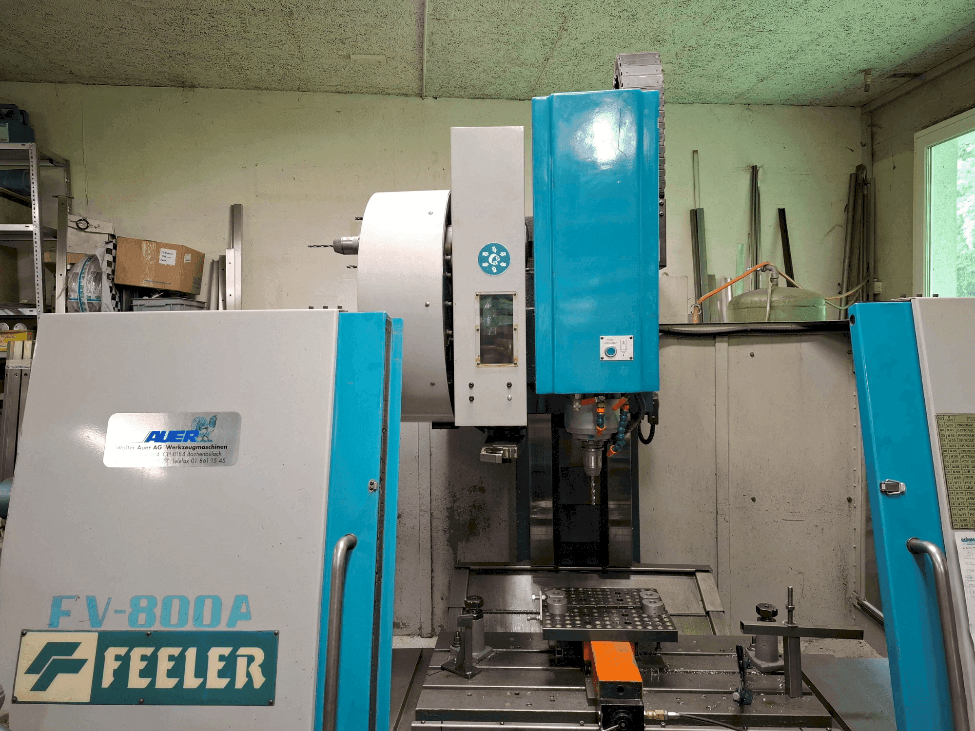 Frontansicht der Feeler FV-800A  Maschine