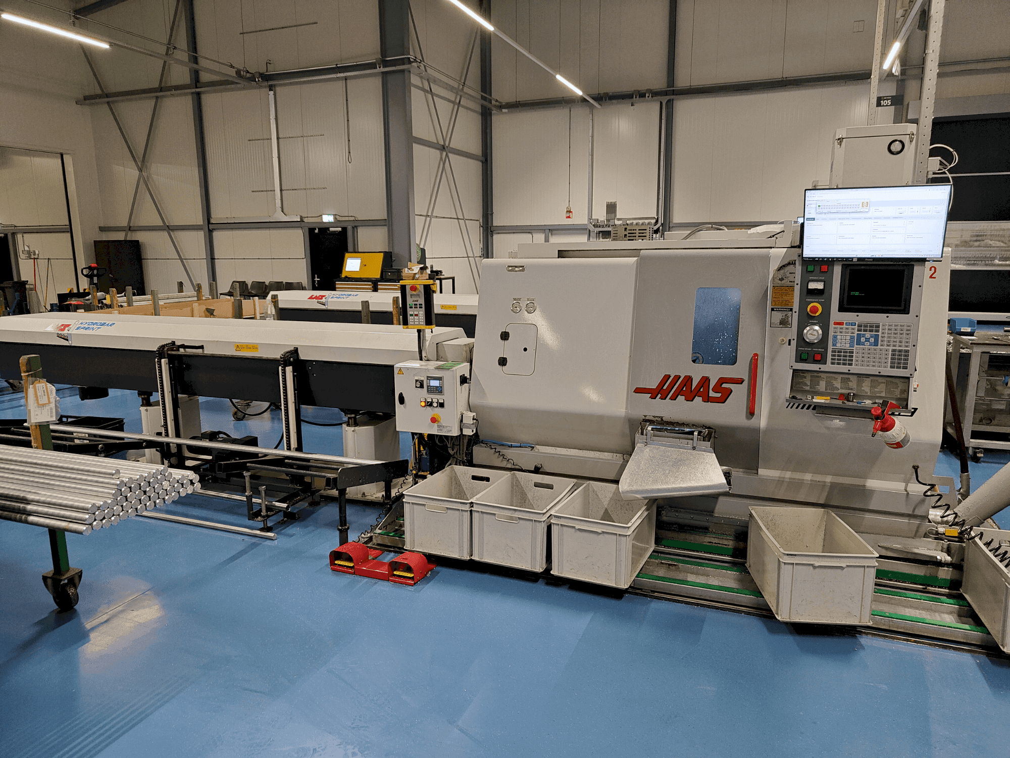 Frontansicht der HAAS TL-15BHE  Maschine