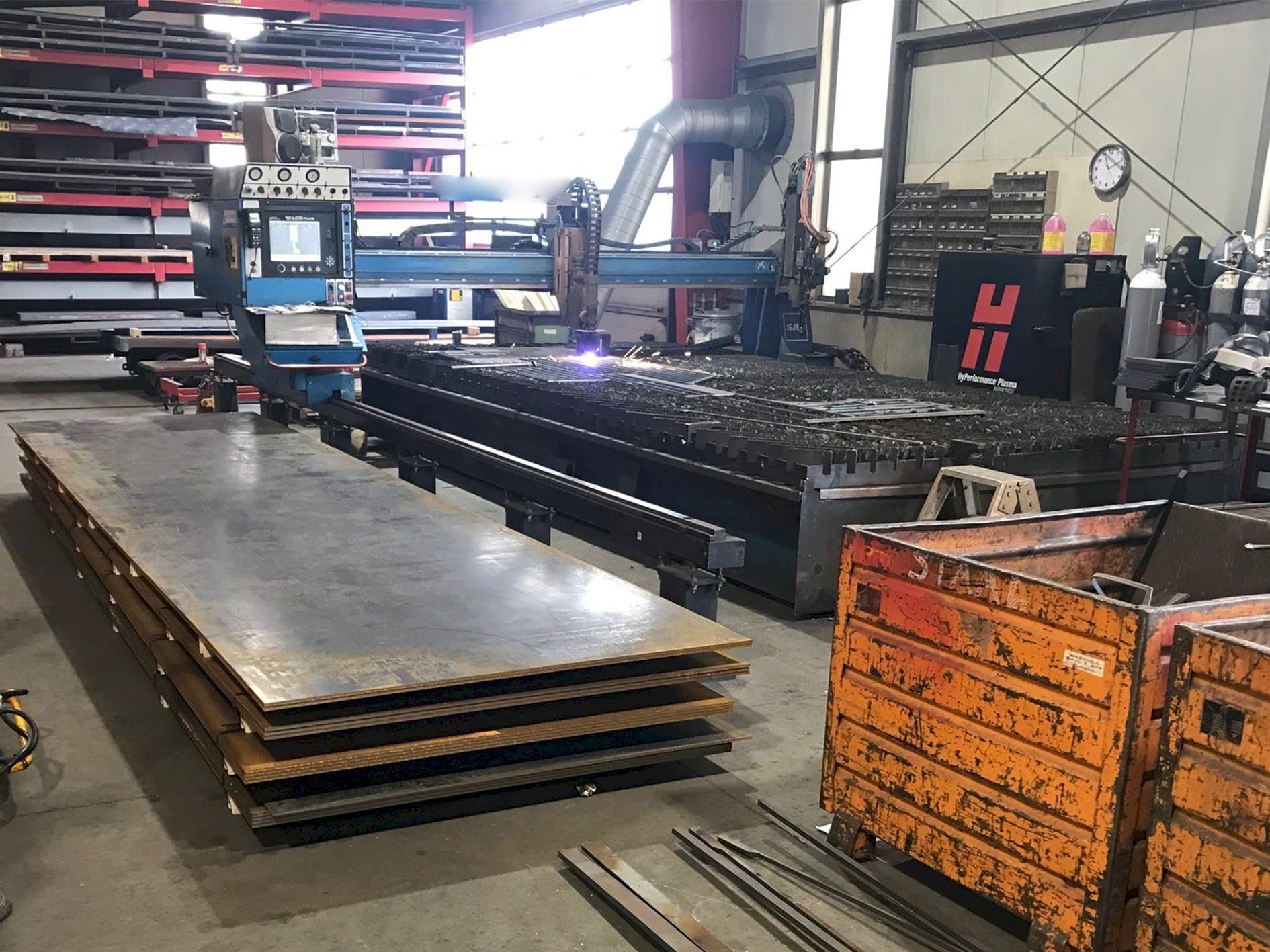 Frontansicht der SAF Oxytome B30E  Maschine