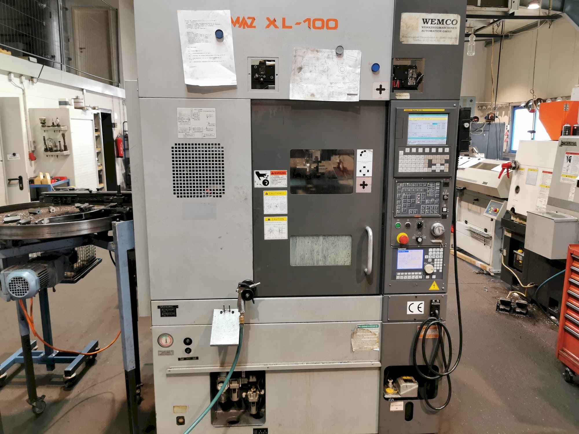 Frontansicht der Takamaz XL100  Maschine