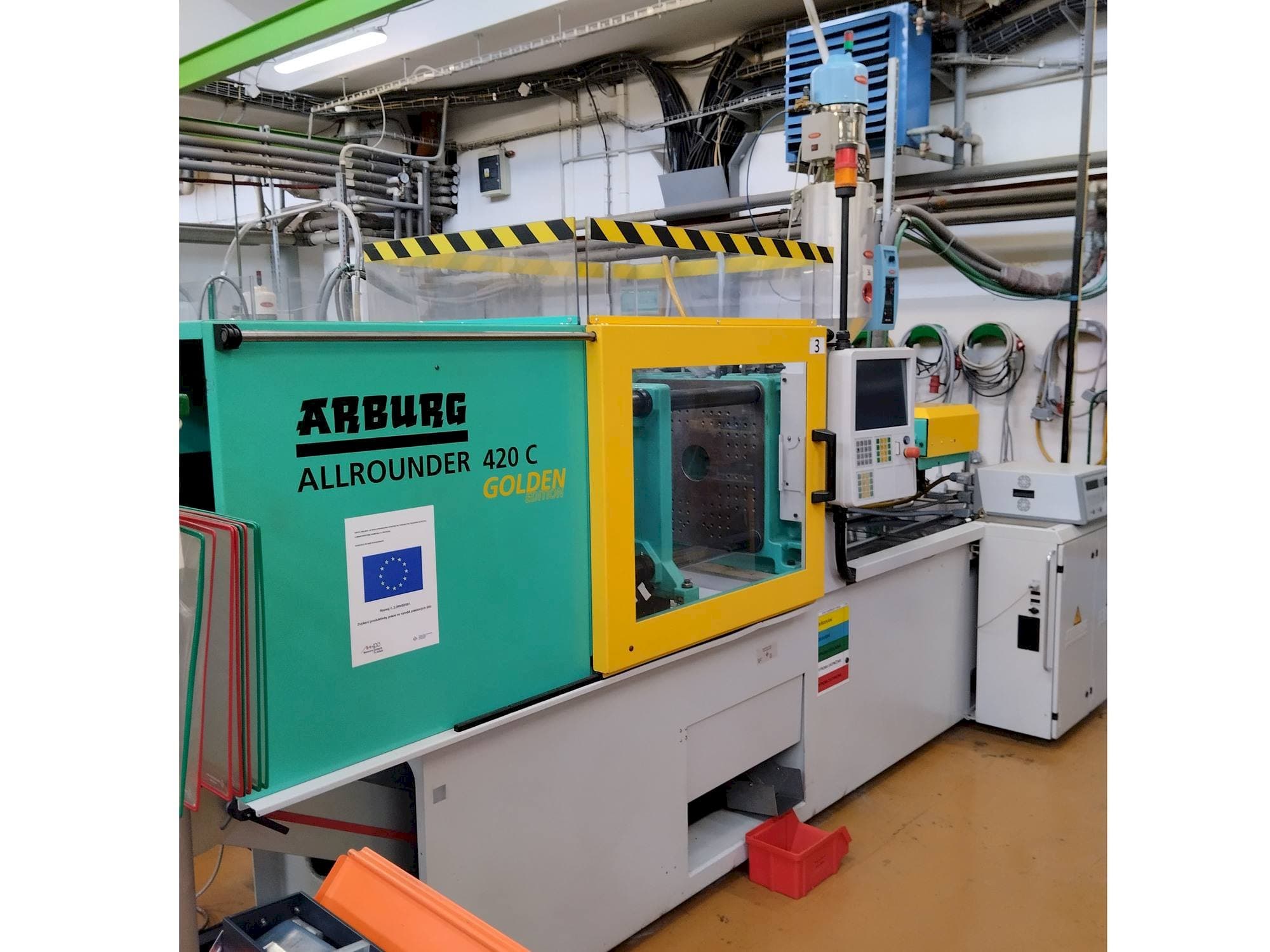 Frontansicht der Arburg 420C 1000-290  Maschine