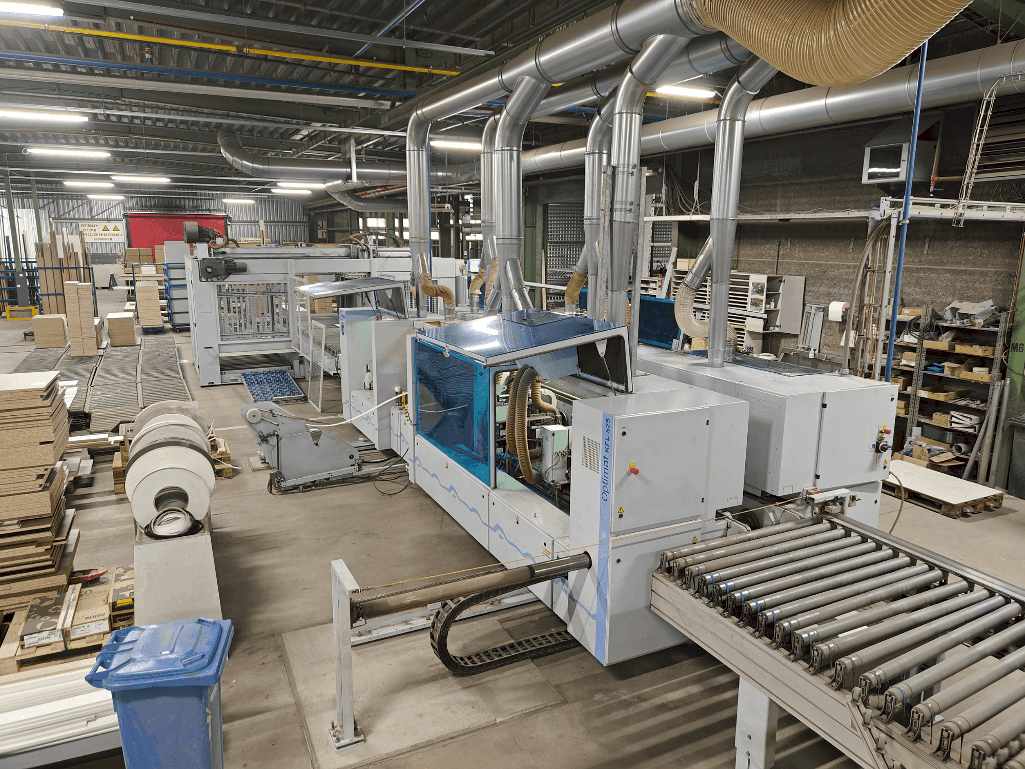 Frontansicht der HOMAG Edgebanding line  Maschine