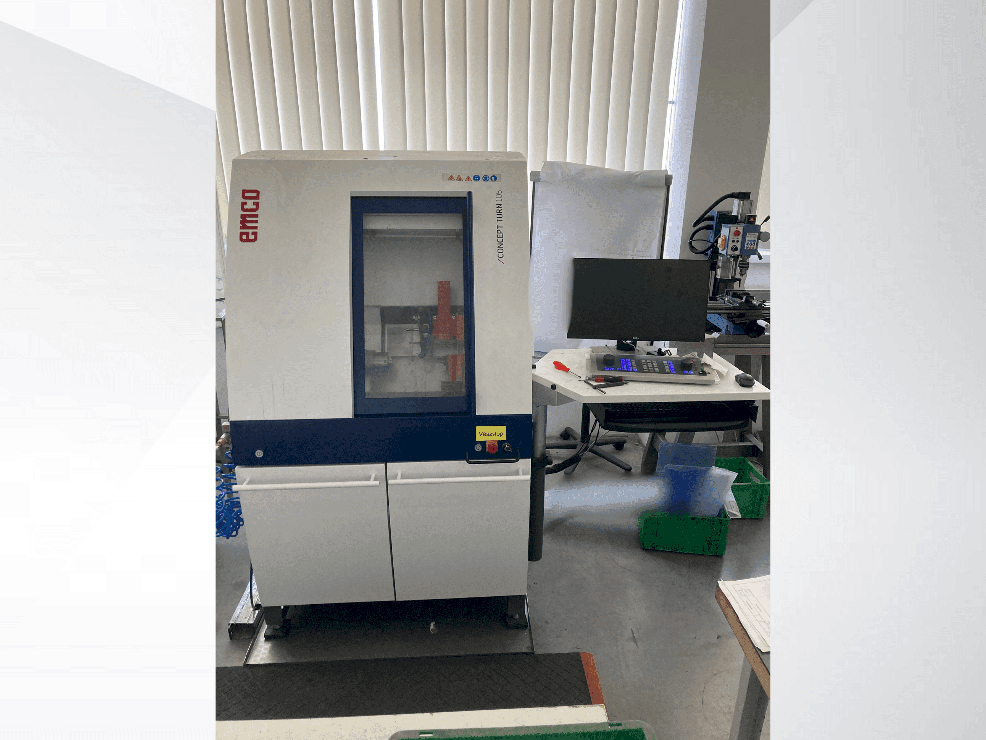 Frontansicht der EMCO Concept Turn 105  Maschine