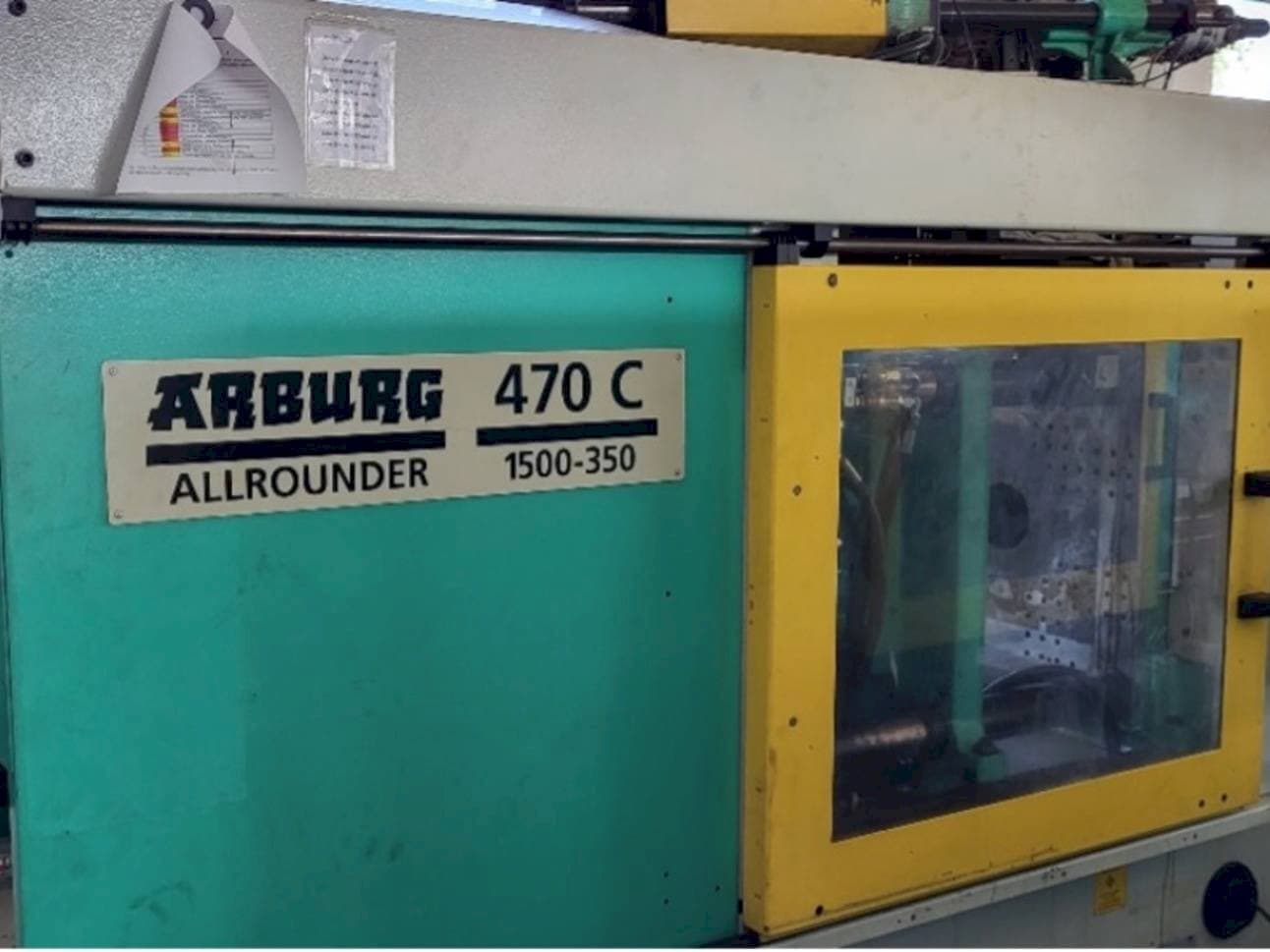 Frontansicht der Arburg Allrounder 470C 1500 - 350/150  Maschine