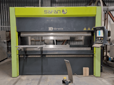 Frontansicht der Safan E-Brake 80-2550-Ts3 Cnc  Maschine