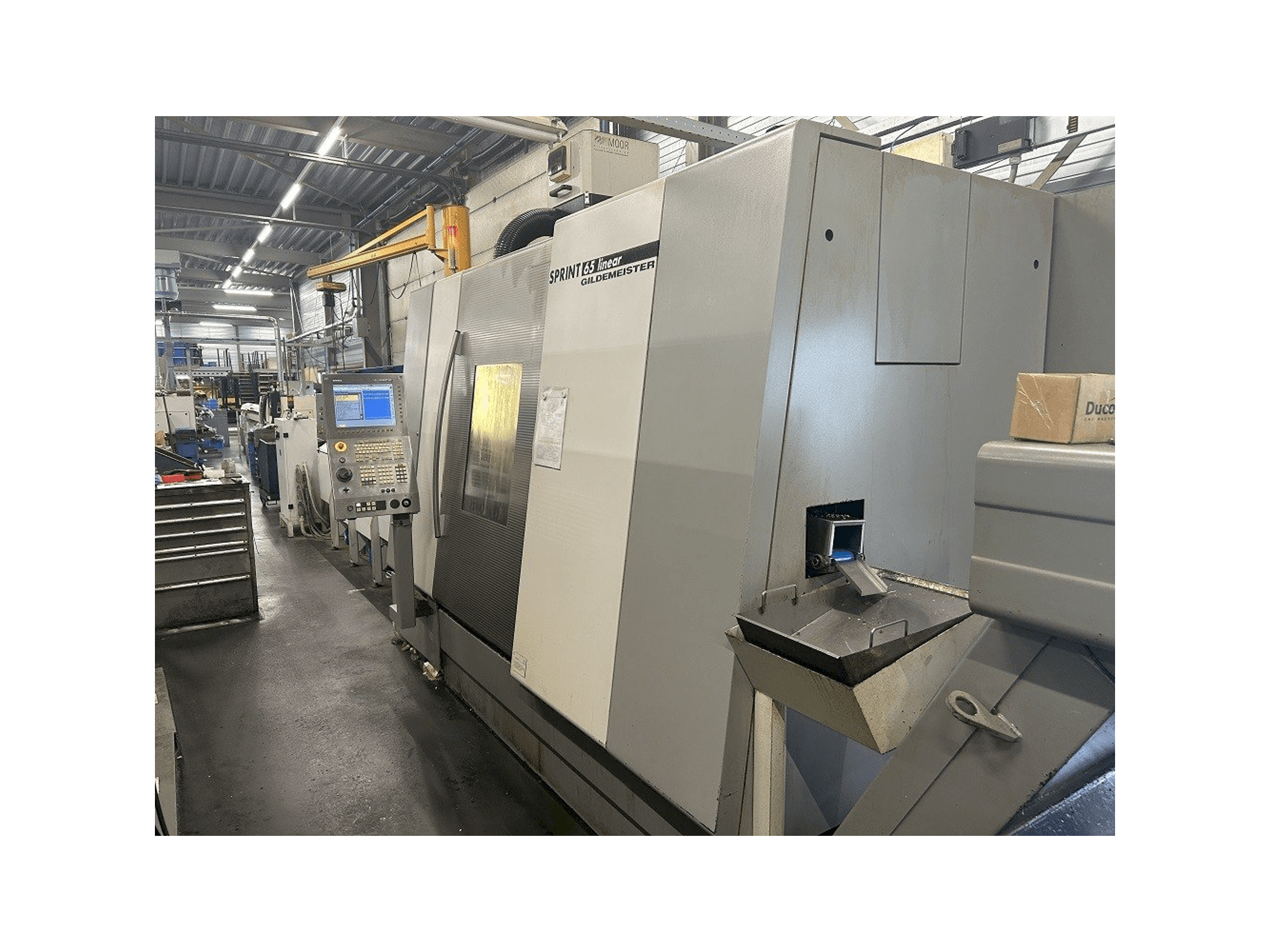 Frontansicht der Gildemeister sprint 65 linear Maschine