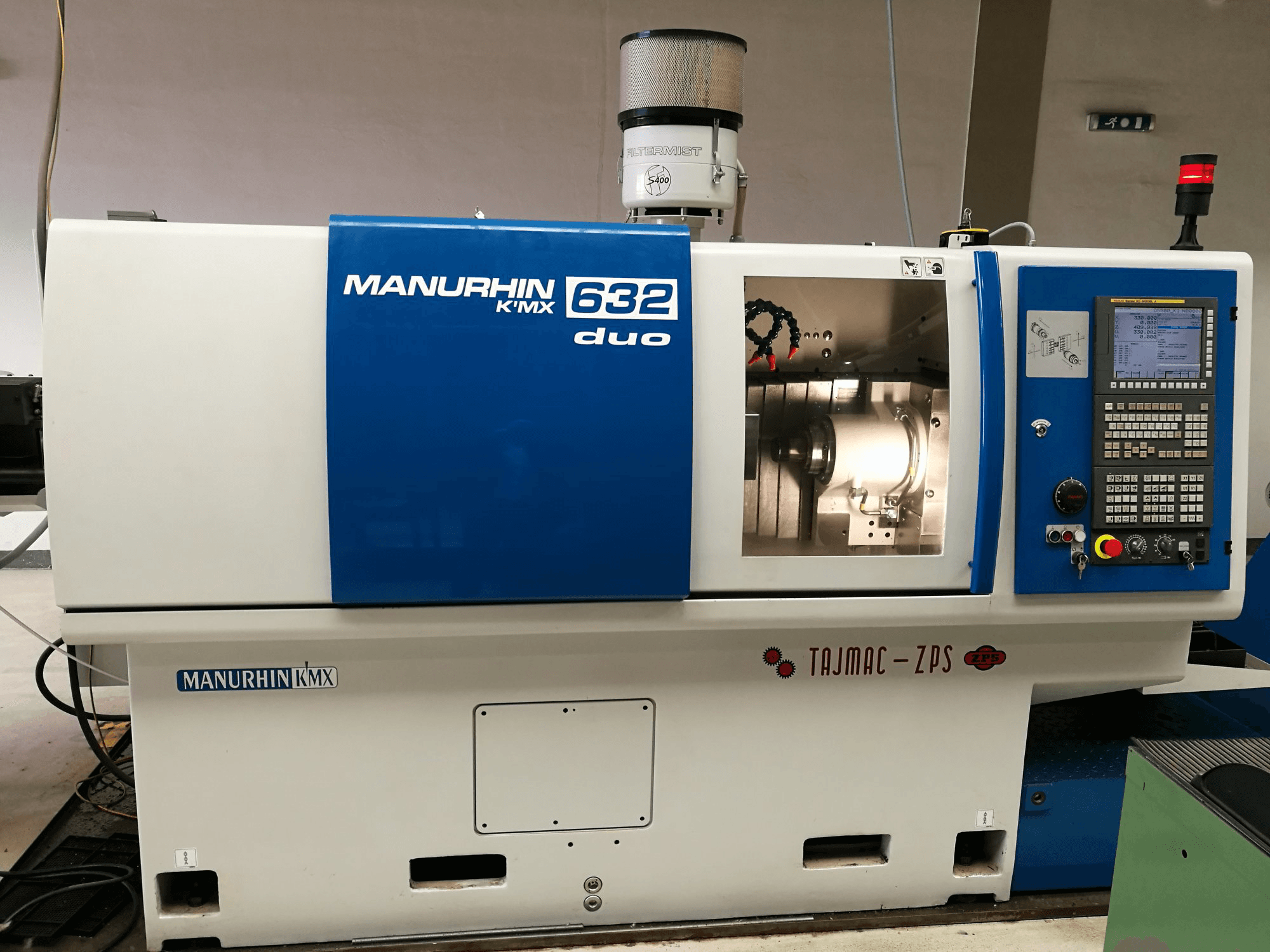 Frontansicht der TAJMAC-ZPS MANURHIN K'MX 632 DUO Maschine