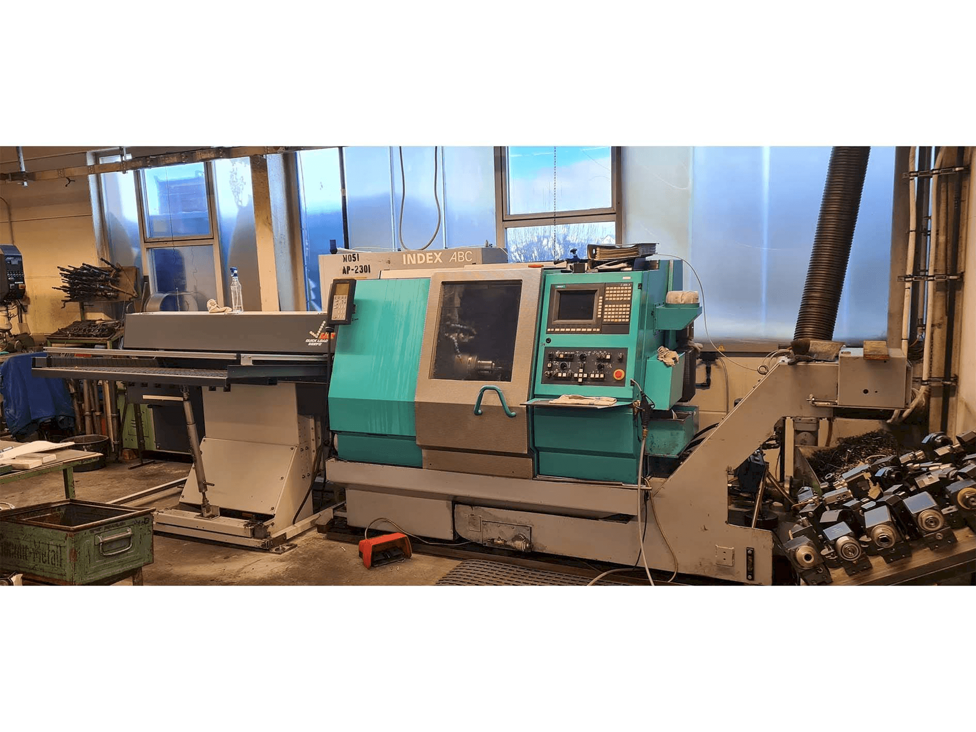 Frontansicht der Index ABC Maschine